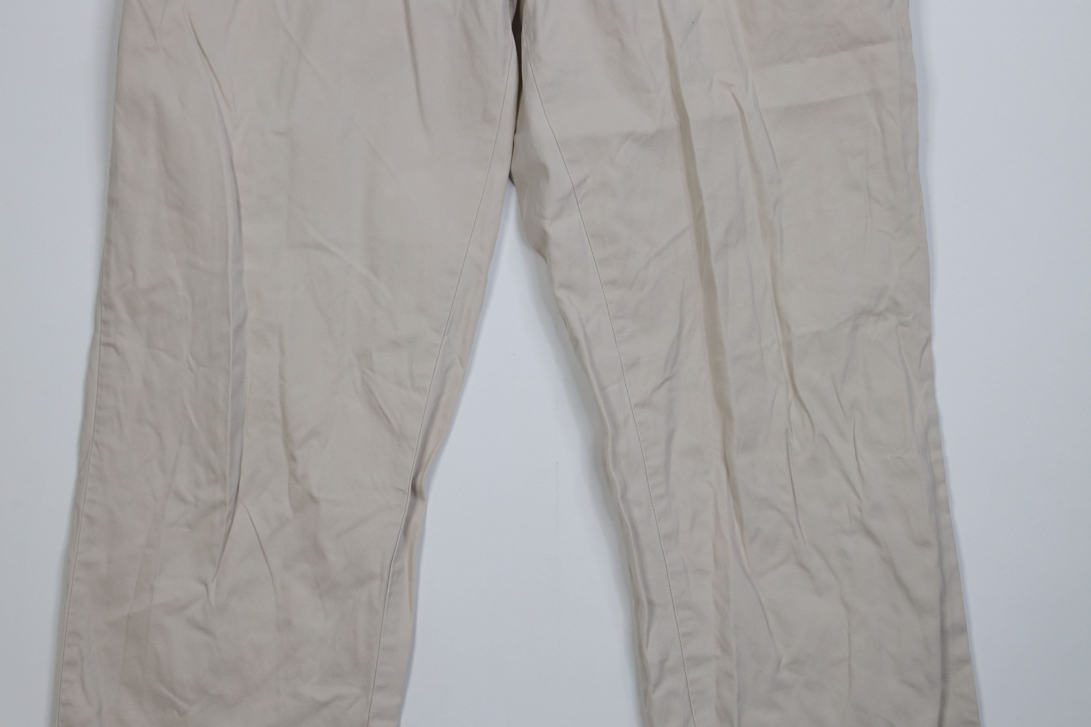 Polo Ralph Lauren Vintage 90s Ralph Lauren Wide Leg Chino Pants Trousers Stone Size US 34 / EU 50 - 3 Thumbnail