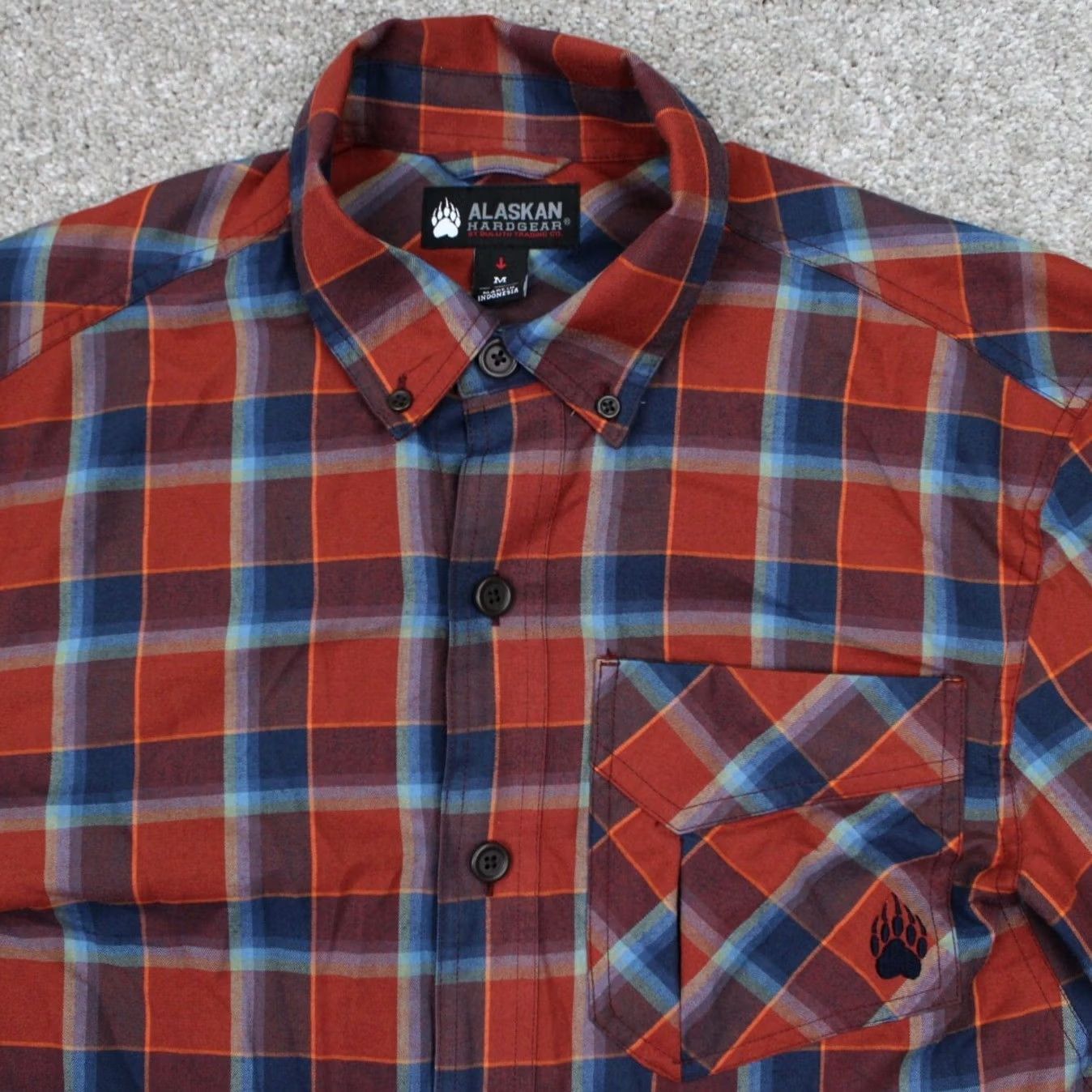 Vintage Alaskan Hardgear Shirt Men Medium Red/Blue Plaid Duluth Midnight Sun Long Sleeve Size US M / EU 48-50 / 2 - 5 Thumbnail