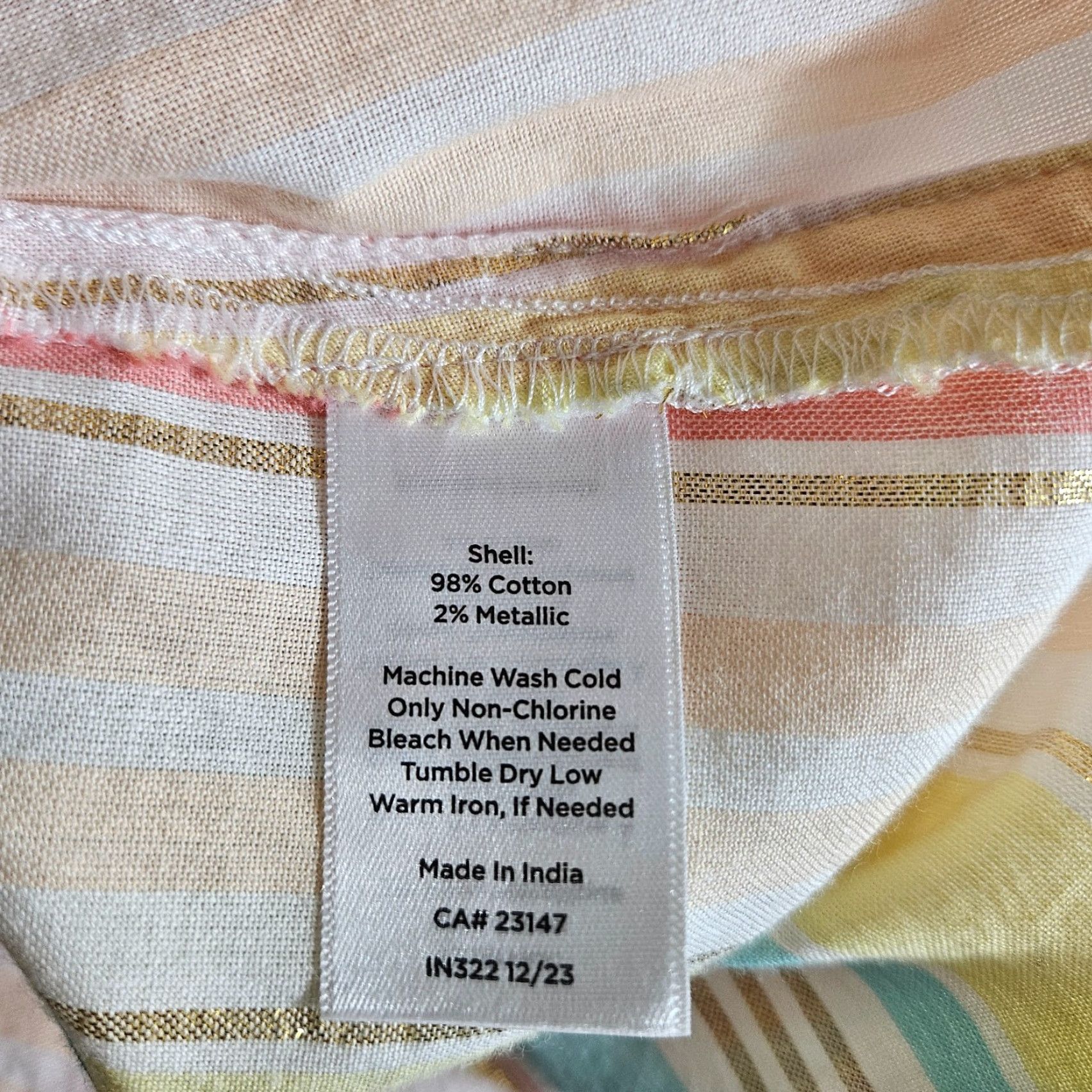 Talbots Talbots Womens Button Up Top Sz 1X Pink Blue Stripe Long Sleeve Cotton Blend Button-Up Shirt Womens Plus 1X Pink Stripe Vintage No (adjusted) Size XL / US 12-14 / IT 48-50 - 4 Thumbnail