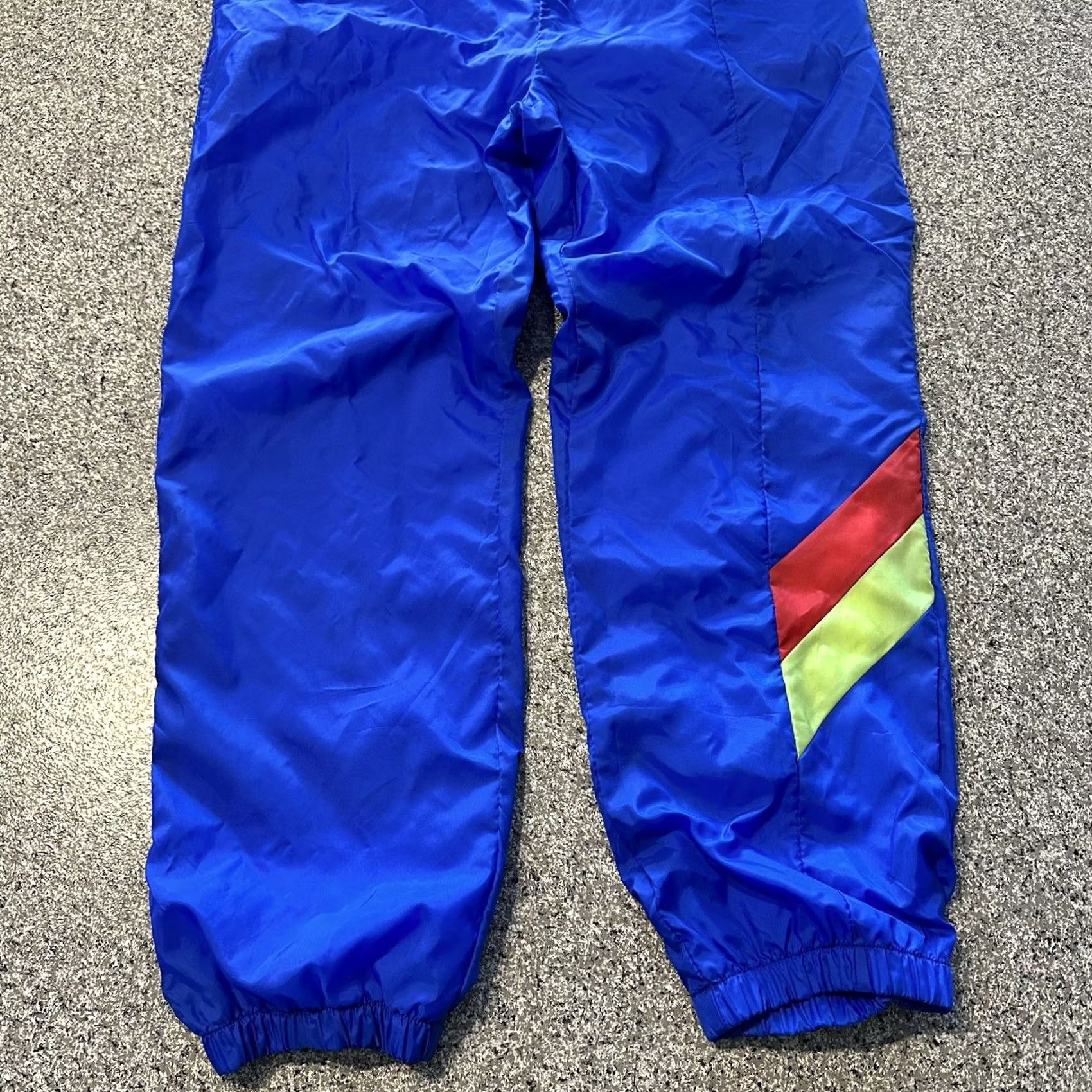 Spalding VINTAGE Spalding Track Pants Mens L Blue Nylon Lined 90’s Pro Collection - ACTIVEWEAR Mens Track Pants Blue Nylon Lined 90s Spalding Pro Collection Size US 38 / EU 54 - 3 Thumbnail