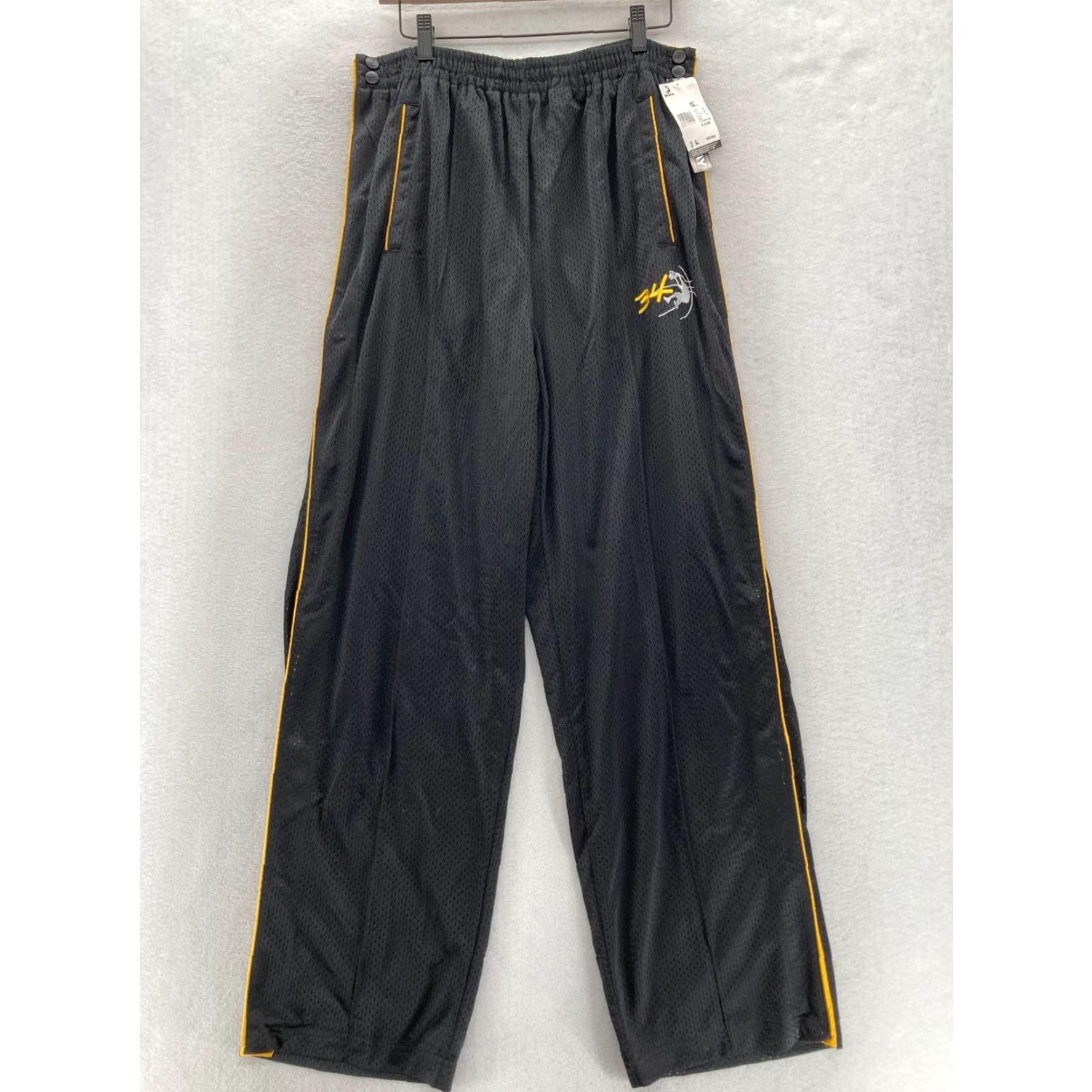 Vintage VINTAGE SHAQ Pants Mens Large Black Yellow Stripe Basketball Y2K Size US 33 - 2 Thumbnail