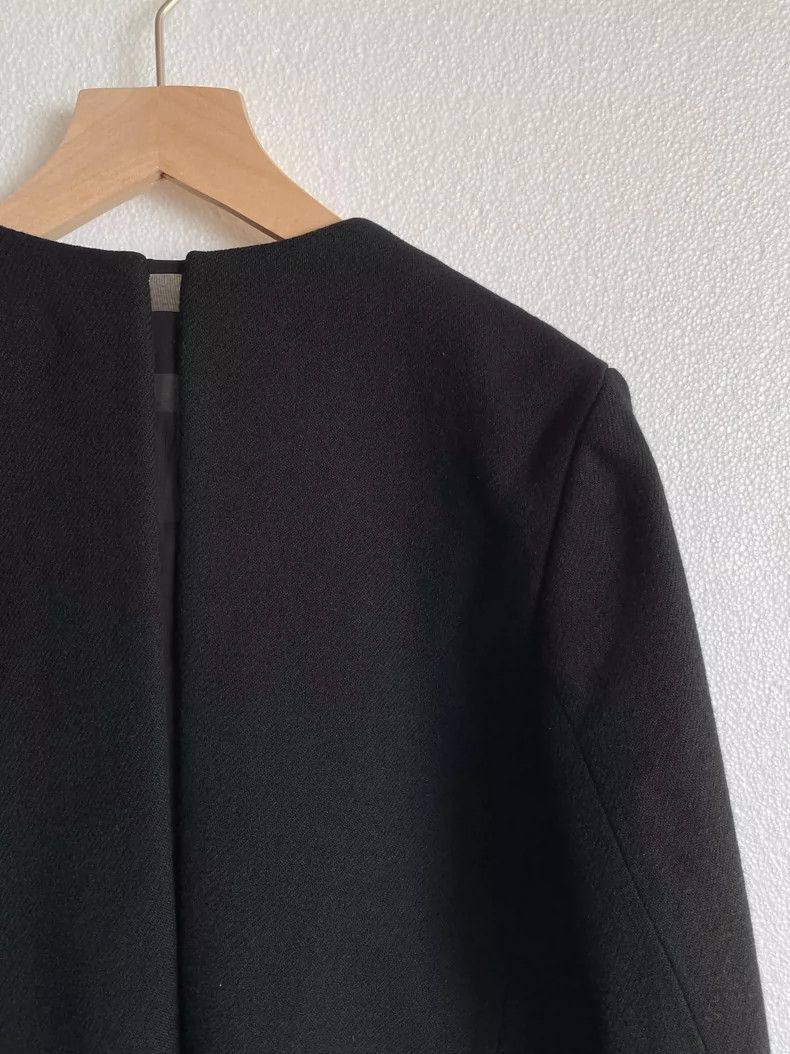 Comme des Garcons Comme Des Garcons Mesh stitching deconstructed wool coat Size S / US 4 / IT 40 - 6 Thumbnail