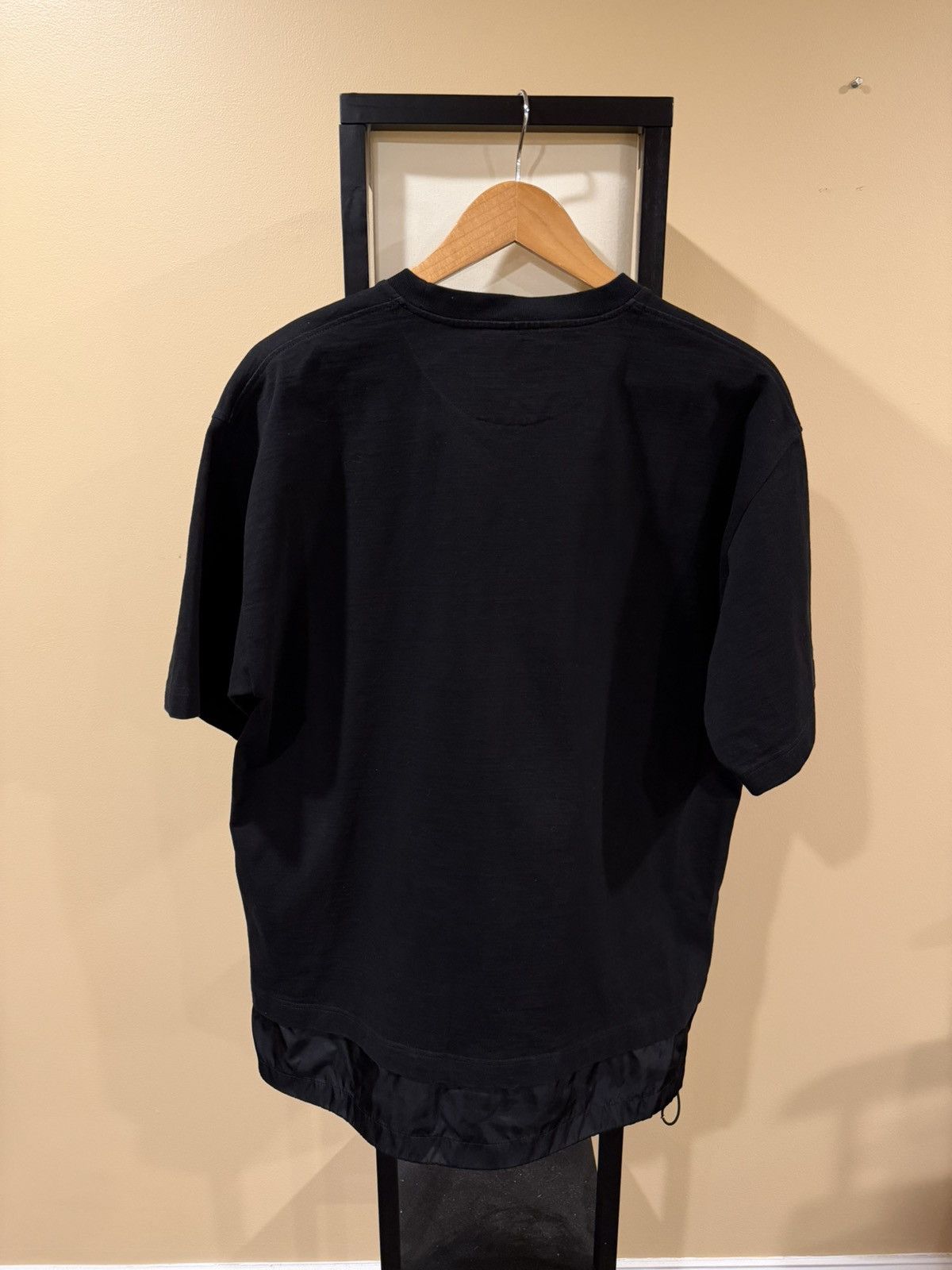 Prada Prada Jersey & Re-Nylon Logo Black T-Shirt Size US L / EU 52-54 / 3 - 2 Thumbnail