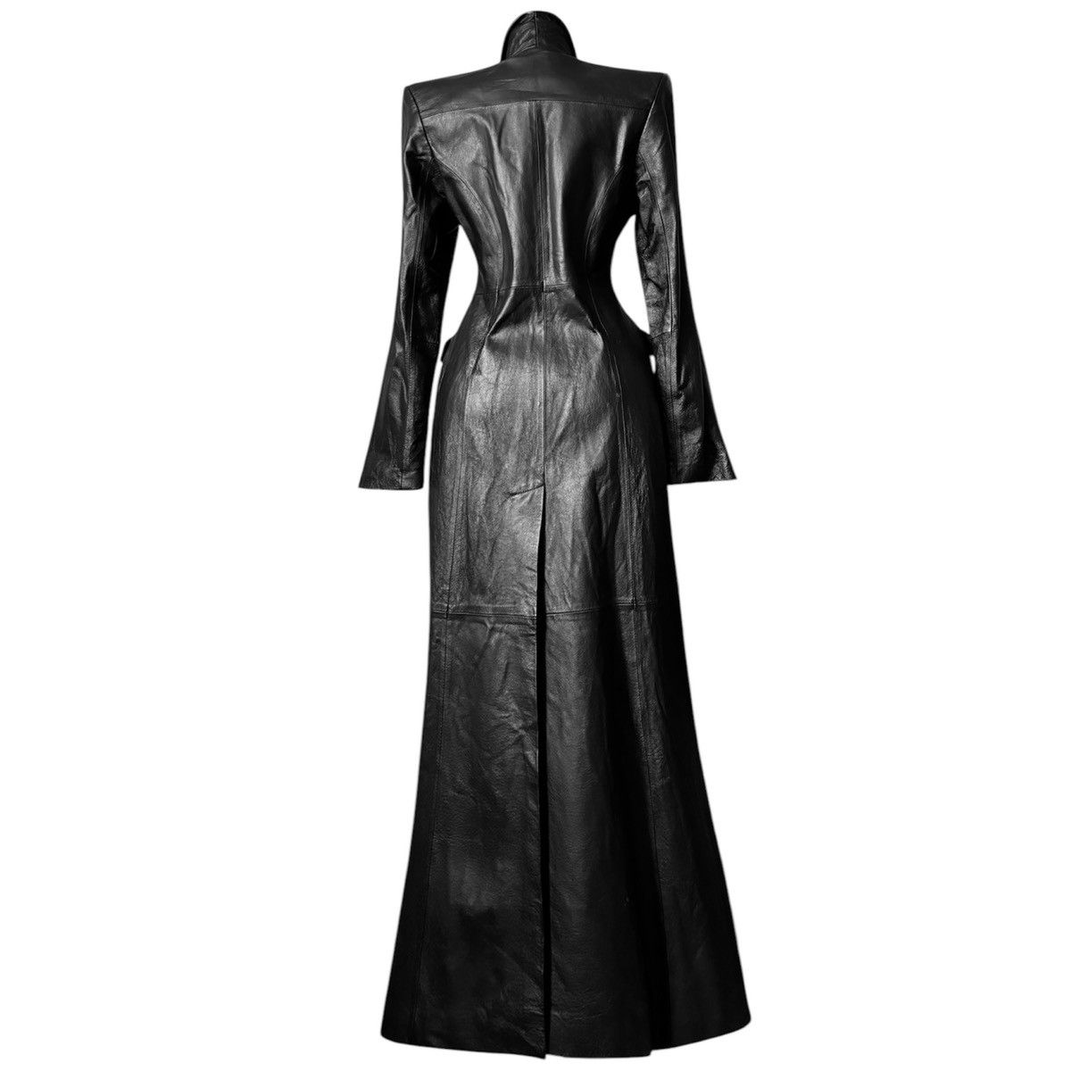 Vintage Super long matrix leather coat Size S / US 4 / IT 40 - 3 Thumbnail