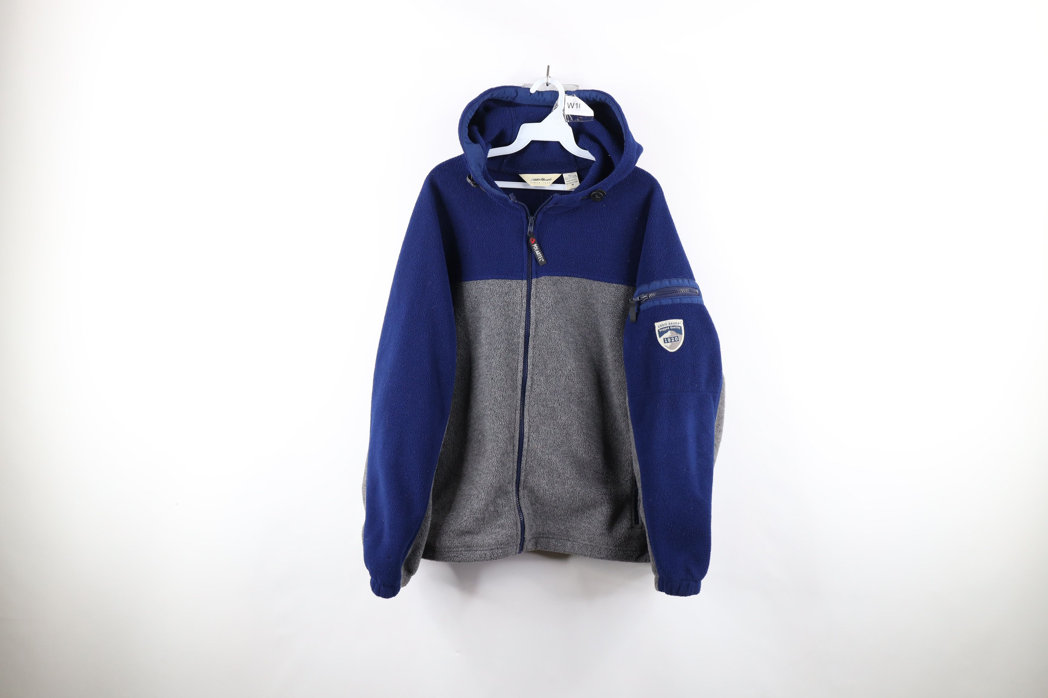 Vintage 90s Eddie Bauer Polartec Fleece Full Zip Hoodie