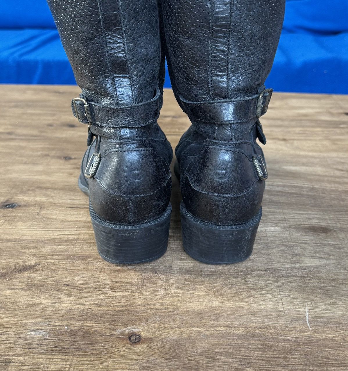 Belstaff Belstaff Leather High Boots Moto Biker Boots Size US 6 / IT 36 - 5 Thumbnail
