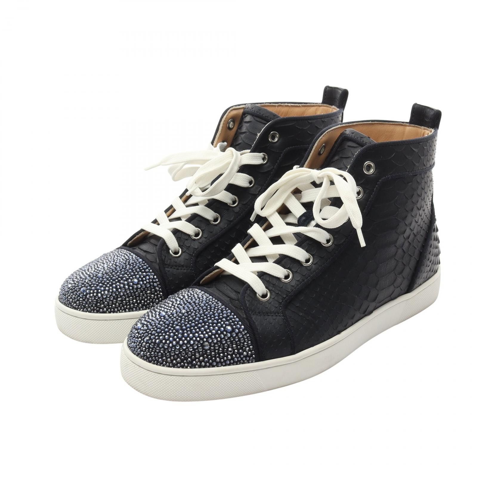 Christian Louboutin Christian Louboutin Sneakers Leather Shoes Leather Shoes in Blue, Men's