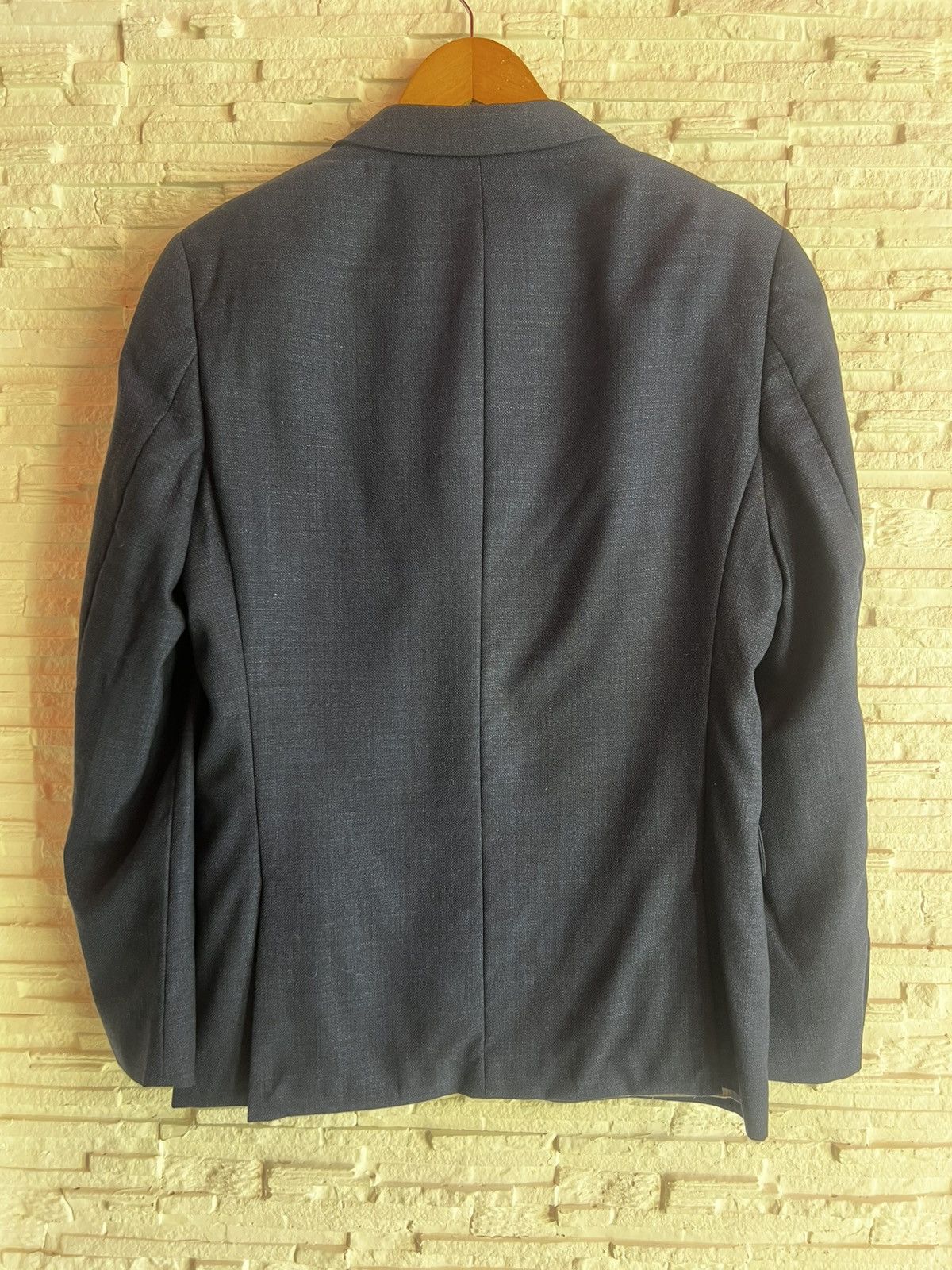 DKNY DKNY Blue Wool Blazer Size 48 Classic Tailored Size 38S - 3 Thumbnail