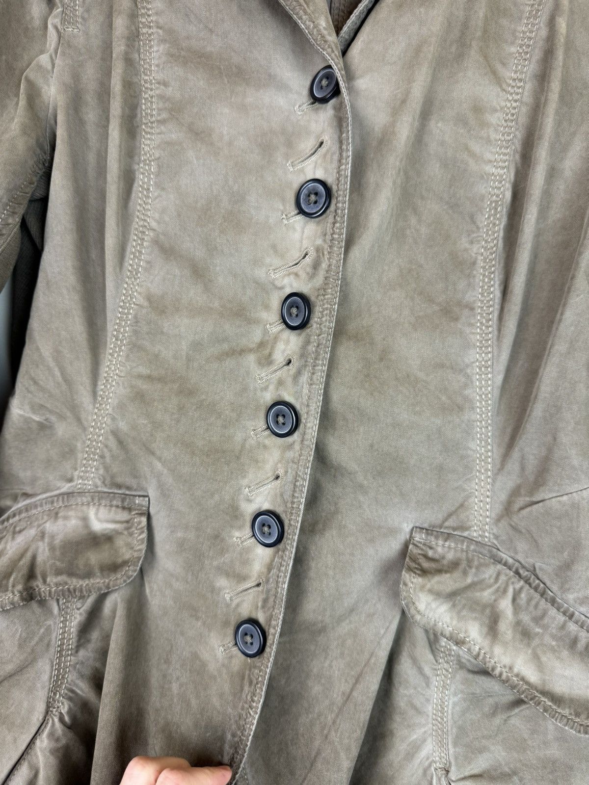 Rundholz Rundholz asymmetric tulip jacket cotton blazer khaki brown S Size S / US 4 / IT 40 - 15 Thumbnail