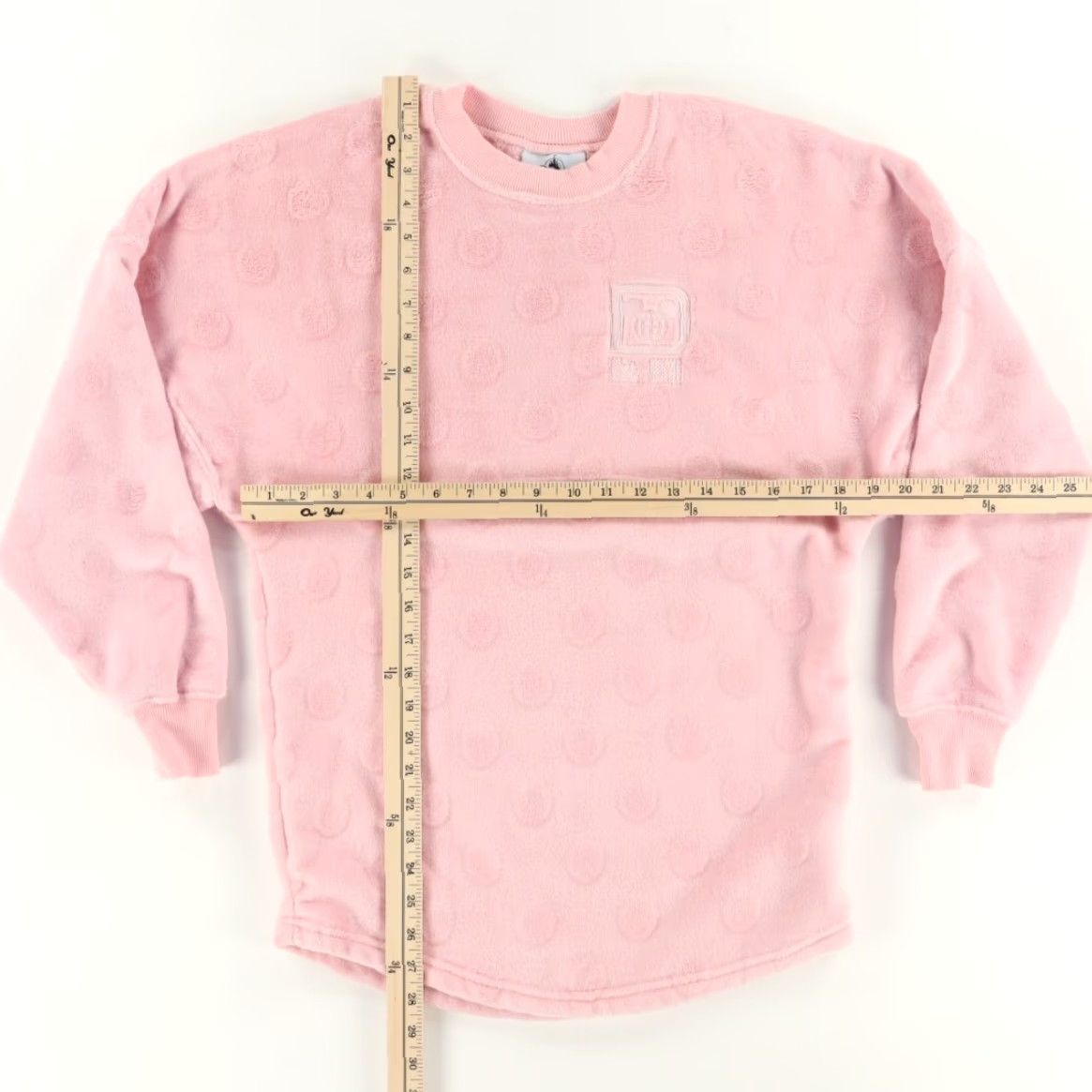Disney Disney Spirit Jersey Plush Solid Sweatshirt Pink Women's XS Shirt Size XS / US 0-2 / IT 36-38 - 3 Thumbnail
