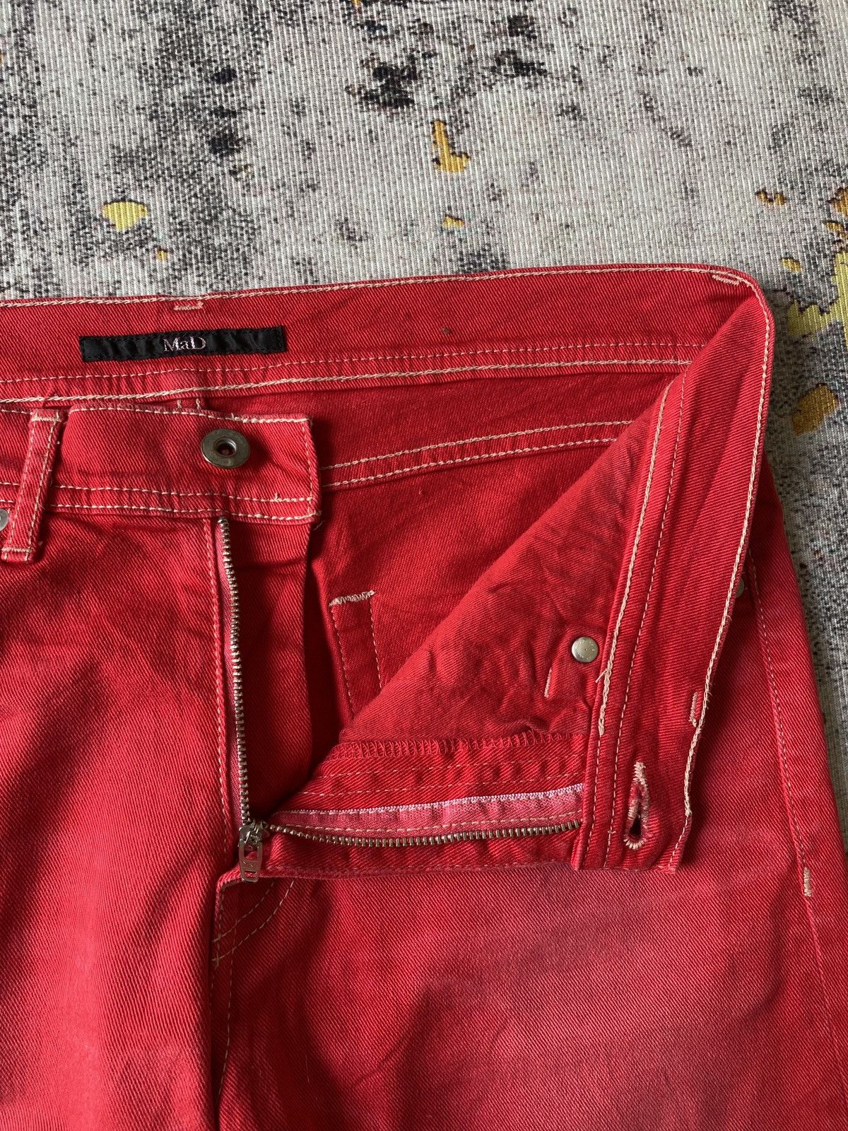Japanese Brand Mad Japan Denim Curve Leg Design Size US 31 - 10 Thumbnail