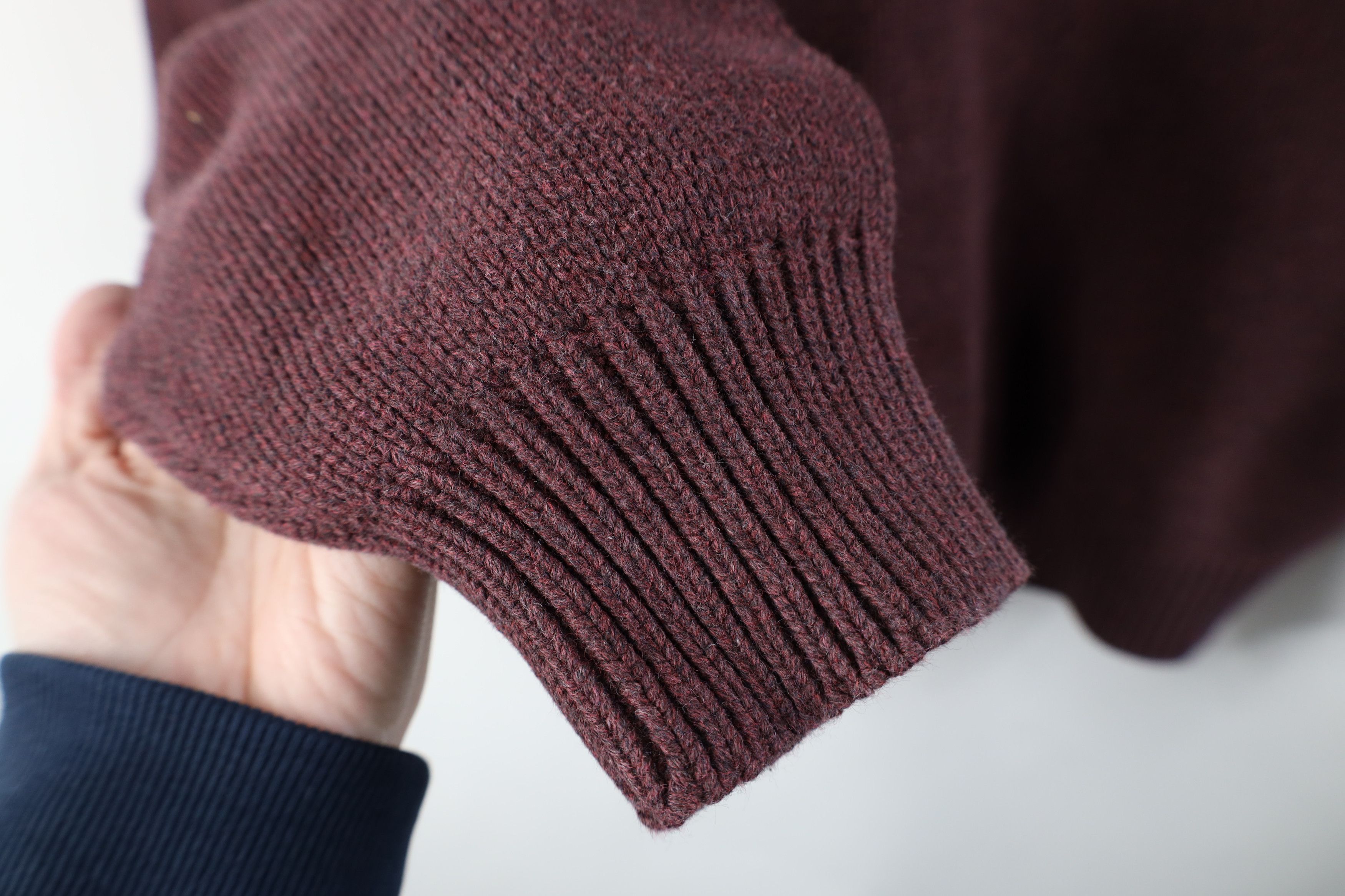 Vintage Vintage 90s Streetwear Heavy Knit Crewneck Sweater Red Size US XL / EU 56 / 4 - 7 Thumbnail