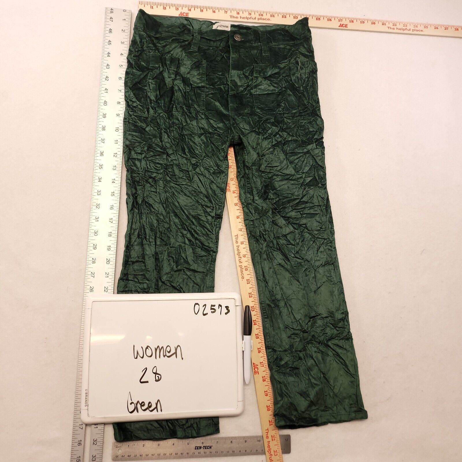 J.Crew J Crew Casual Button Medium Wash Pants Womens Size 28 Green Size 28" / US 6 / IT 42 - 4 Thumbnail