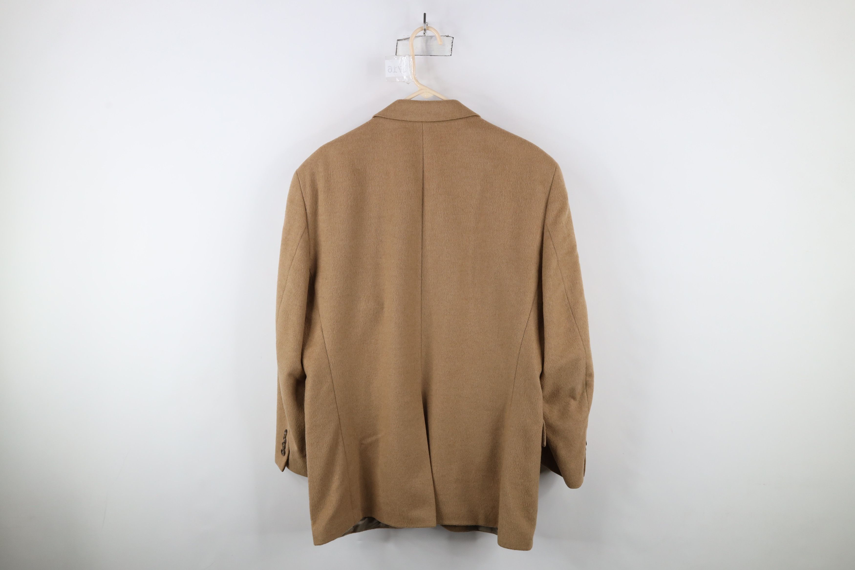 Ralph Lauren × Vintage Vintage 90s Chaps Ralph Lauren Camel Hair Blazer Suit Jacket Size US L / EU 52-54 / 3 - 13 Thumbnail