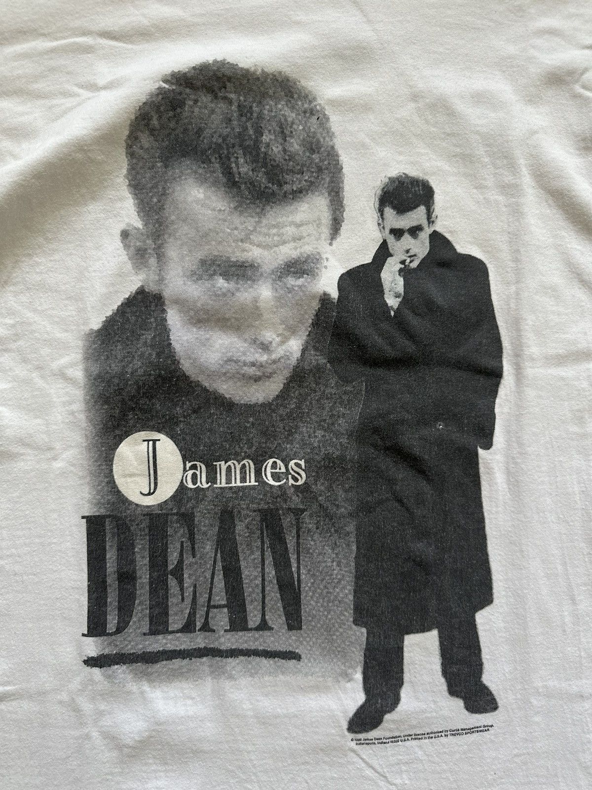 Fruit Of The Loom × Vintage Vintage James Dean 1995 90s tshirt Single Stitch Made in USA Size US XL / EU 56 / 4 - 3 Thumbnail