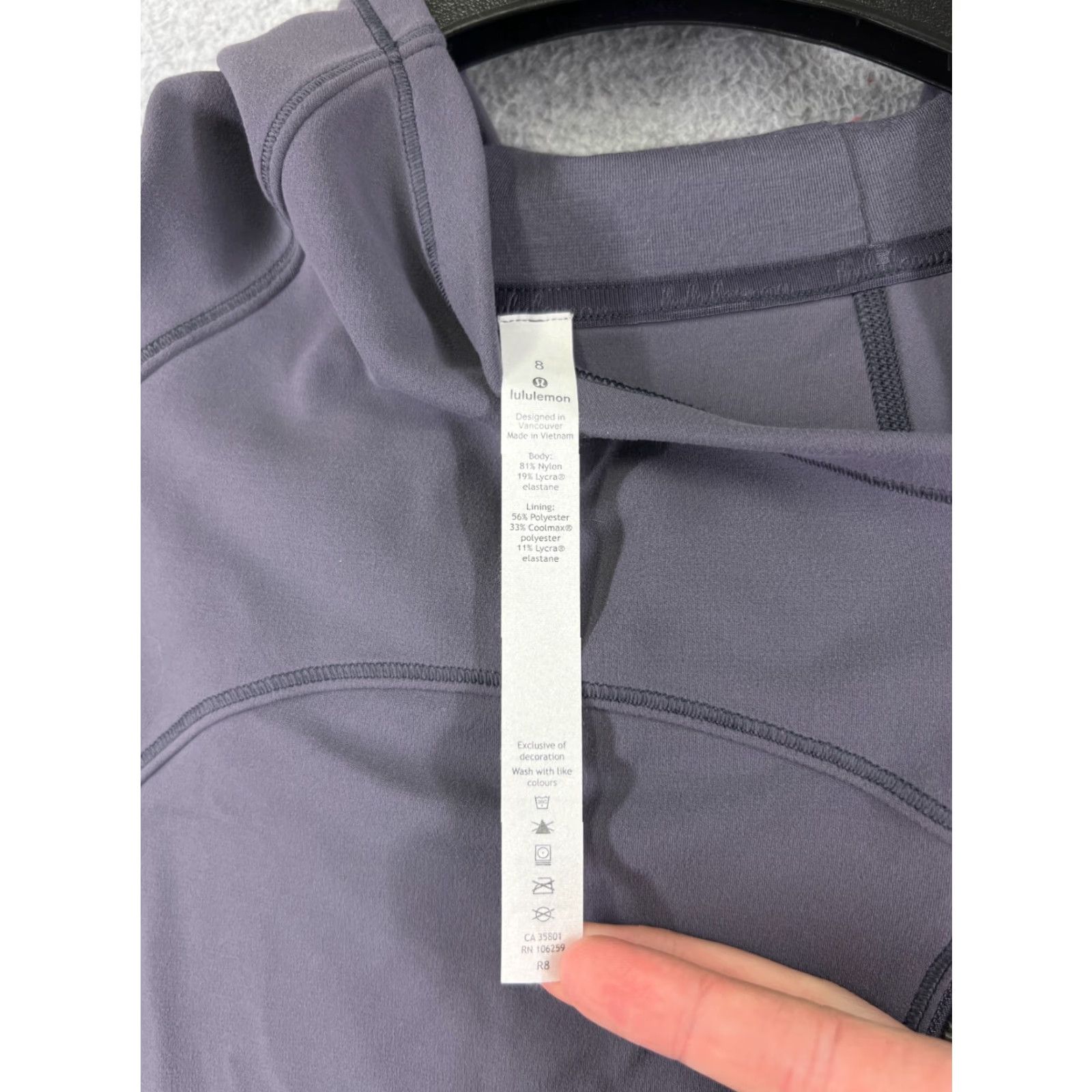 Lululemon Lululemon Hoodie Sweater Women 8 Gray Purple Every Journey Office Workwear Size M / US 6-8 / IT 42-44 - 6 Thumbnail