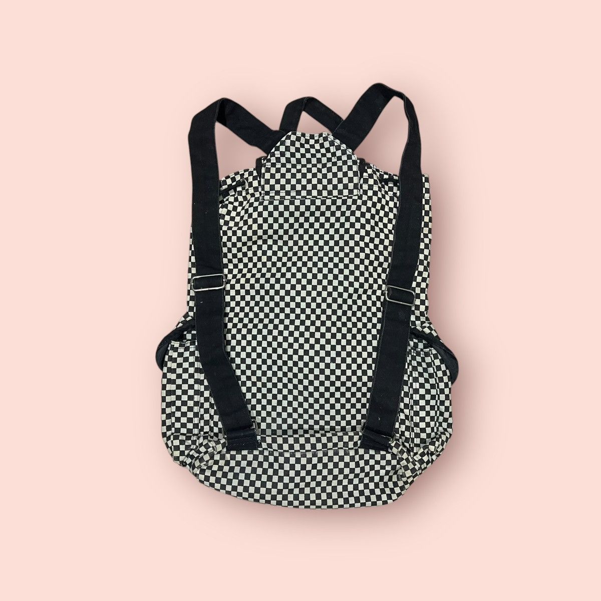 Vintage VINTAGE JAPAN DESIGN CHECKERED CANVAS BACKPACK / RUCKSACK Size ONE SIZE - 10 Thumbnail
