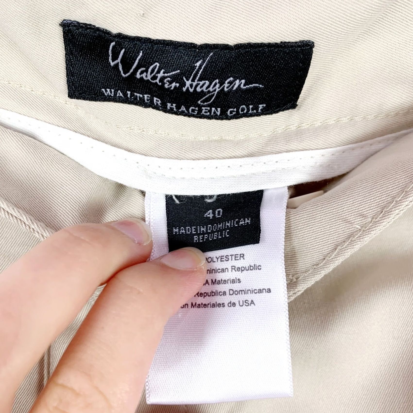 Vintage Walter Hagen Gold Khaki Mens Shorts Size 40 Cargo Regular Beige 40 Mens Shirt? Size US 40 / EU 56 - 5 Thumbnail
