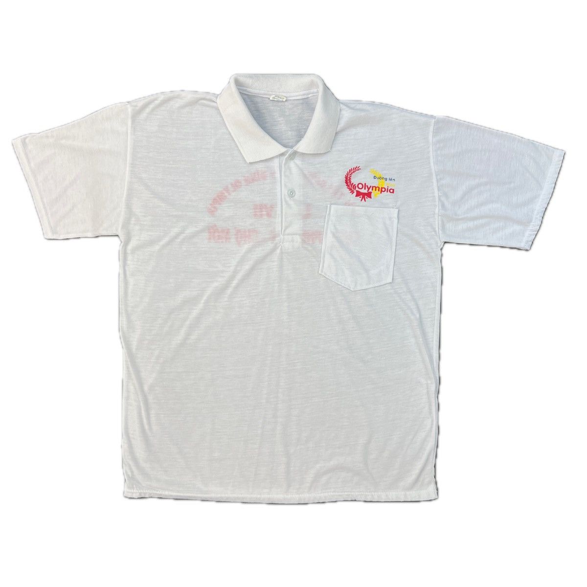 Vintage Vintage 70s Polo Shirt Doing len Olympia CUM Size US M / EU 48-50 / 2 - 2 Thumbnail