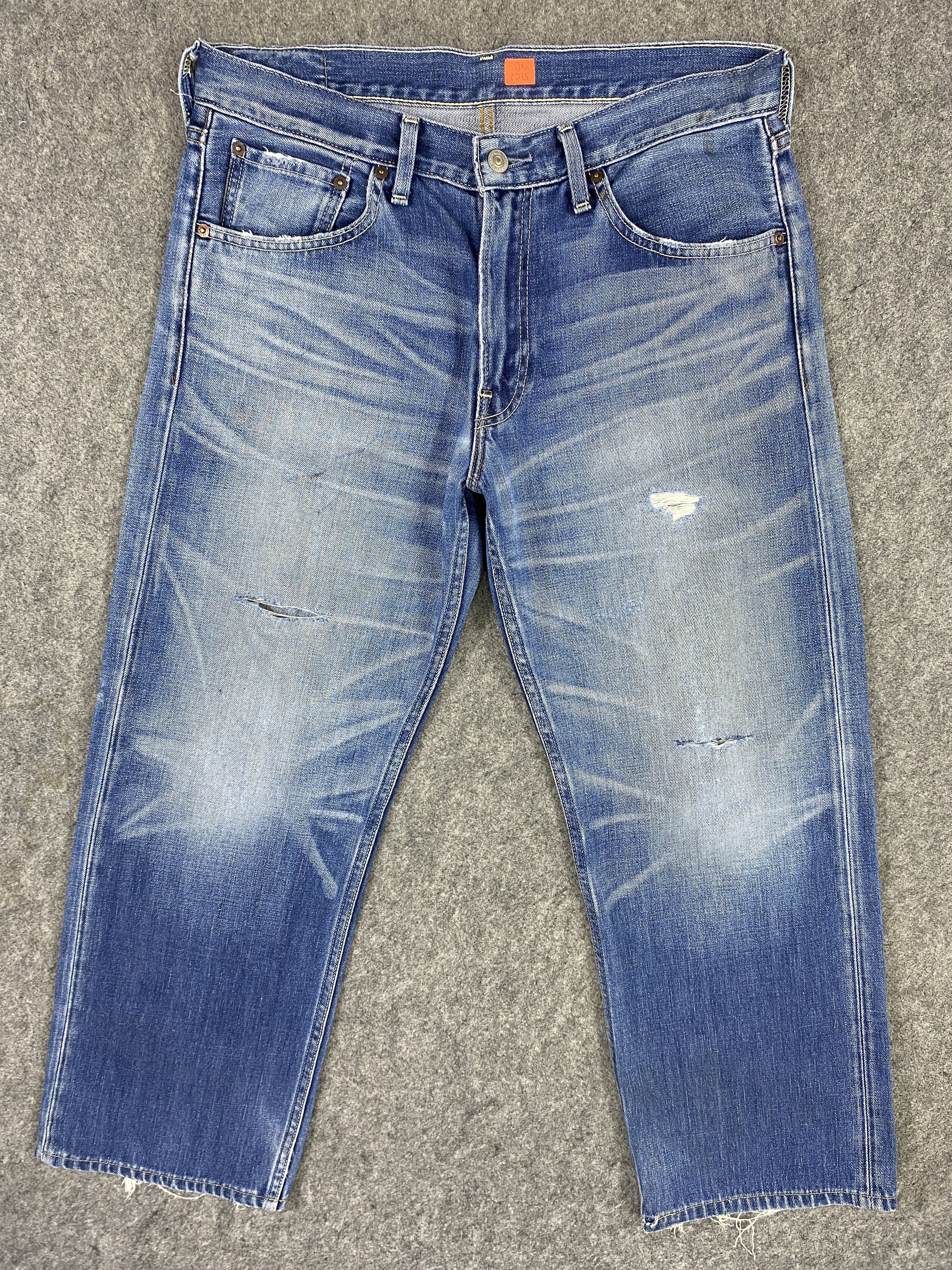 image of Distressed Denim x Levis Distressed Blue Vintage Levi's 503 34X28.5 Denim -Jn2015 in Blue Distresse