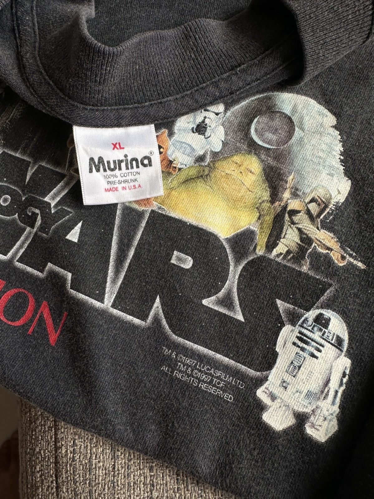 Vintage Vintage 90’s Starwars The Trilogy Limited Edition USA MOVIE Size US XL / EU 56 / 4 - 3 Thumbnail