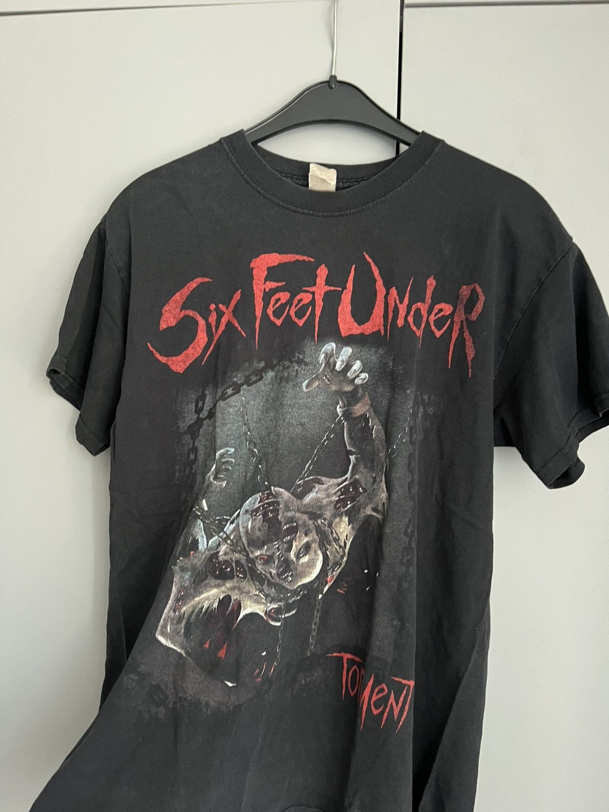 Band Tees Vintage 00s Six Feet Under Tormnet Death Metal Band T-shirt Size US M / EU 48-50 / 2 - 3 Thumbnail