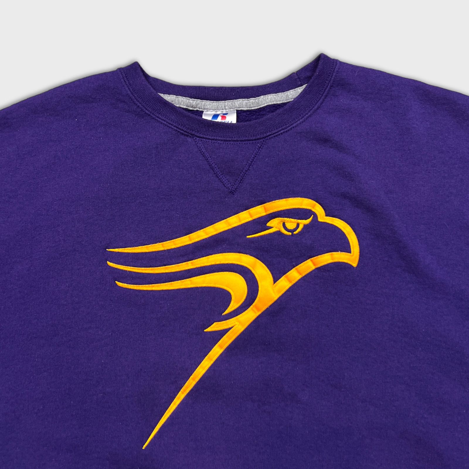 NCAA × Russell Athletic × Vintage Russell Athletic Sweatshirt Laurier Golden Hawks University Size US XL / EU 56 / 4 - 2 Thumbnail