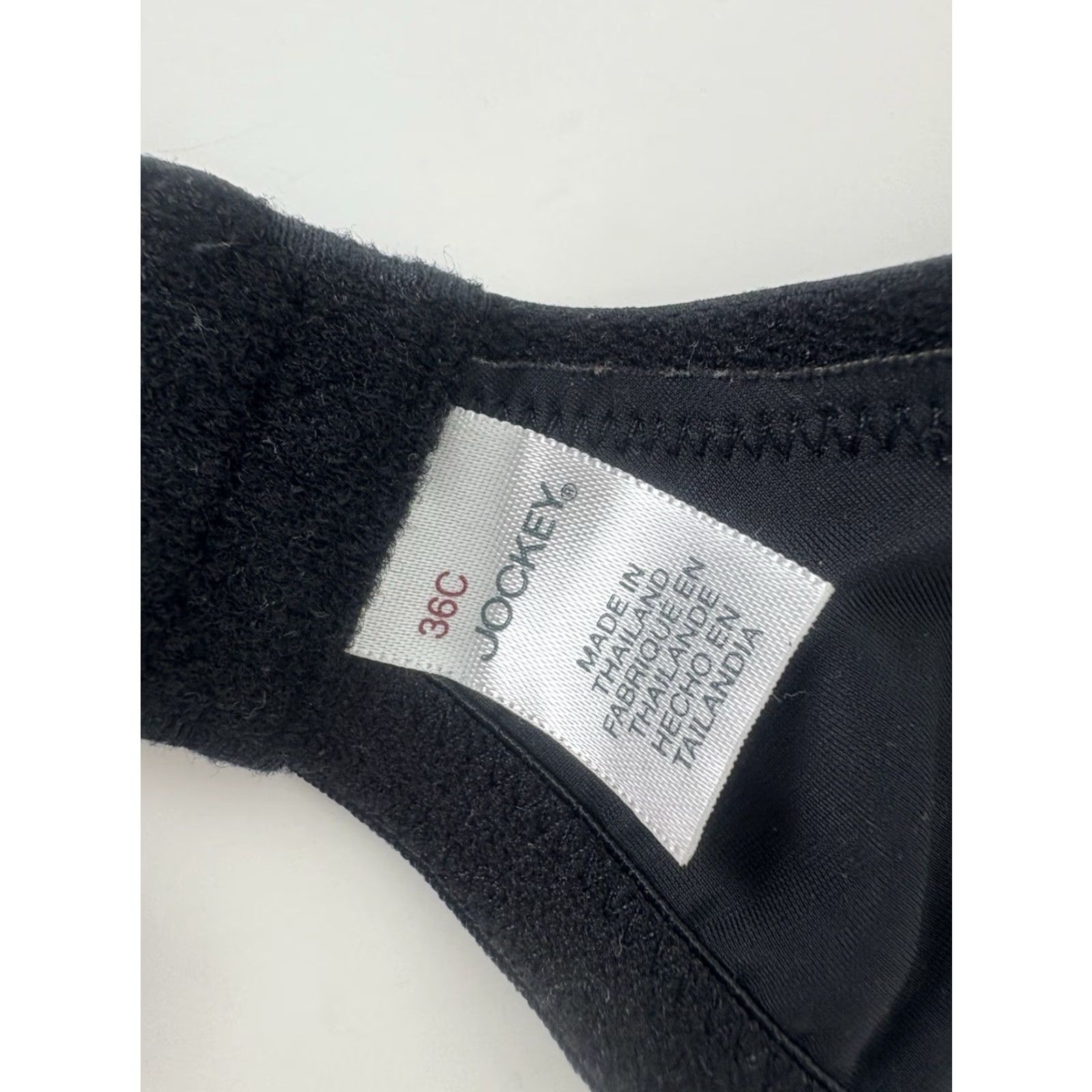 Jockey Jockey Underwired T-Shirt Bra Womens Size 36C Black Opaque Lightweight Regular Size ONE SIZE - 5 Thumbnail