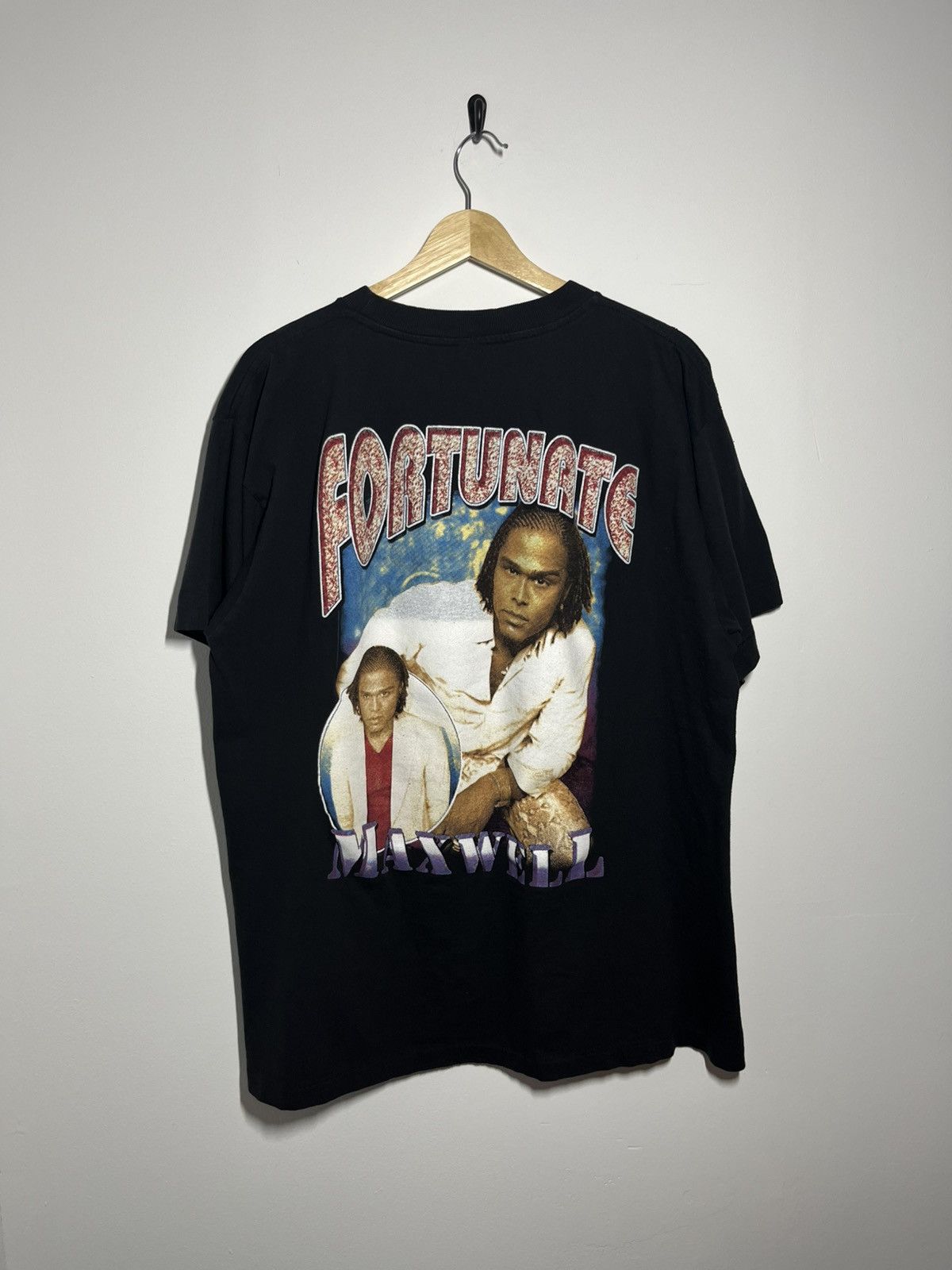 Rap Tees Vintage Maxwell Fortunate Rap Tee XL Single Stitch 90s Size US XL / EU 56 / 4 - 2 Thumbnail