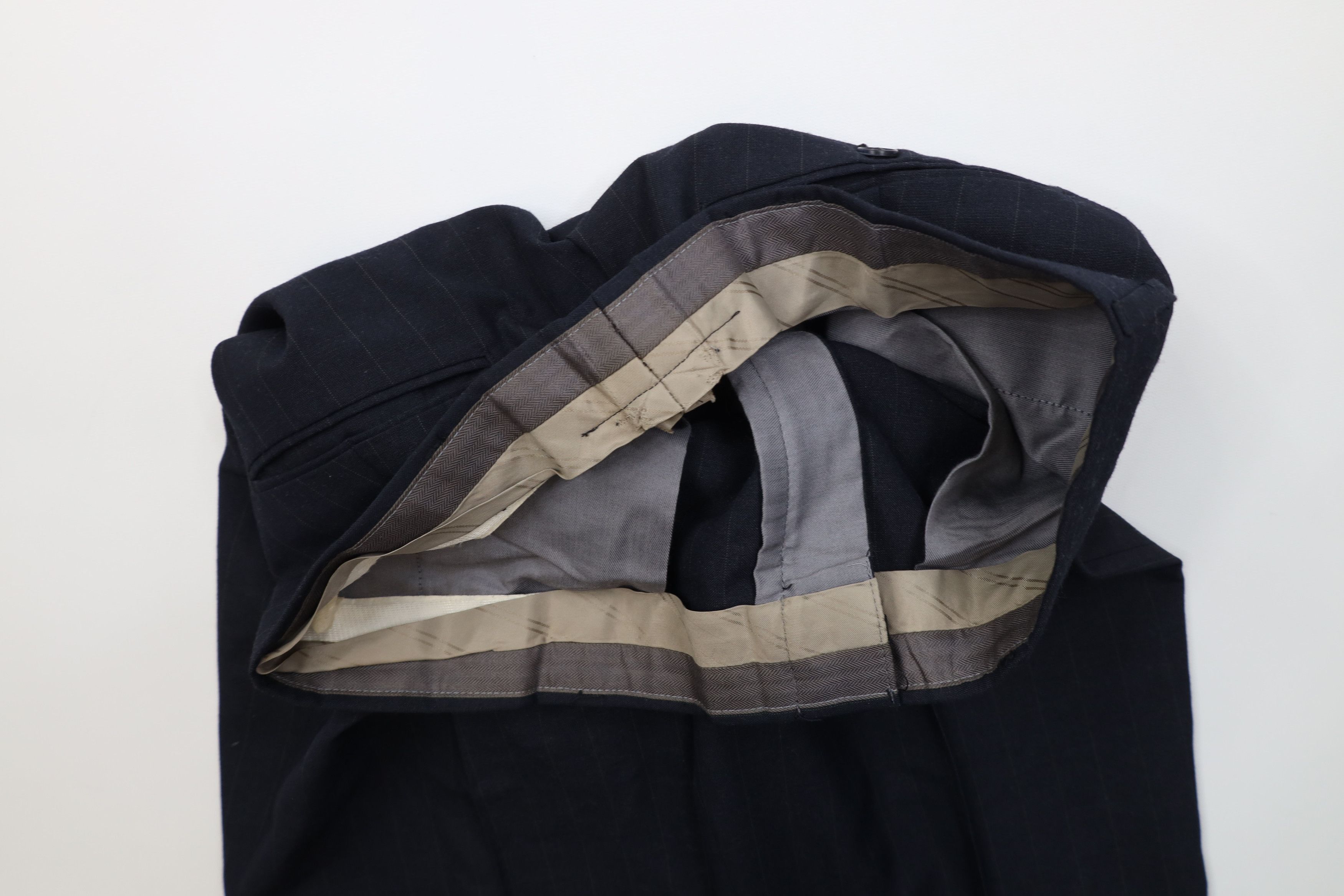 Levi's Vintage 90s Levis Pinstriped Wool Knit Chino Pants Trousers Size US 32 / EU 48 - 7 Thumbnail
