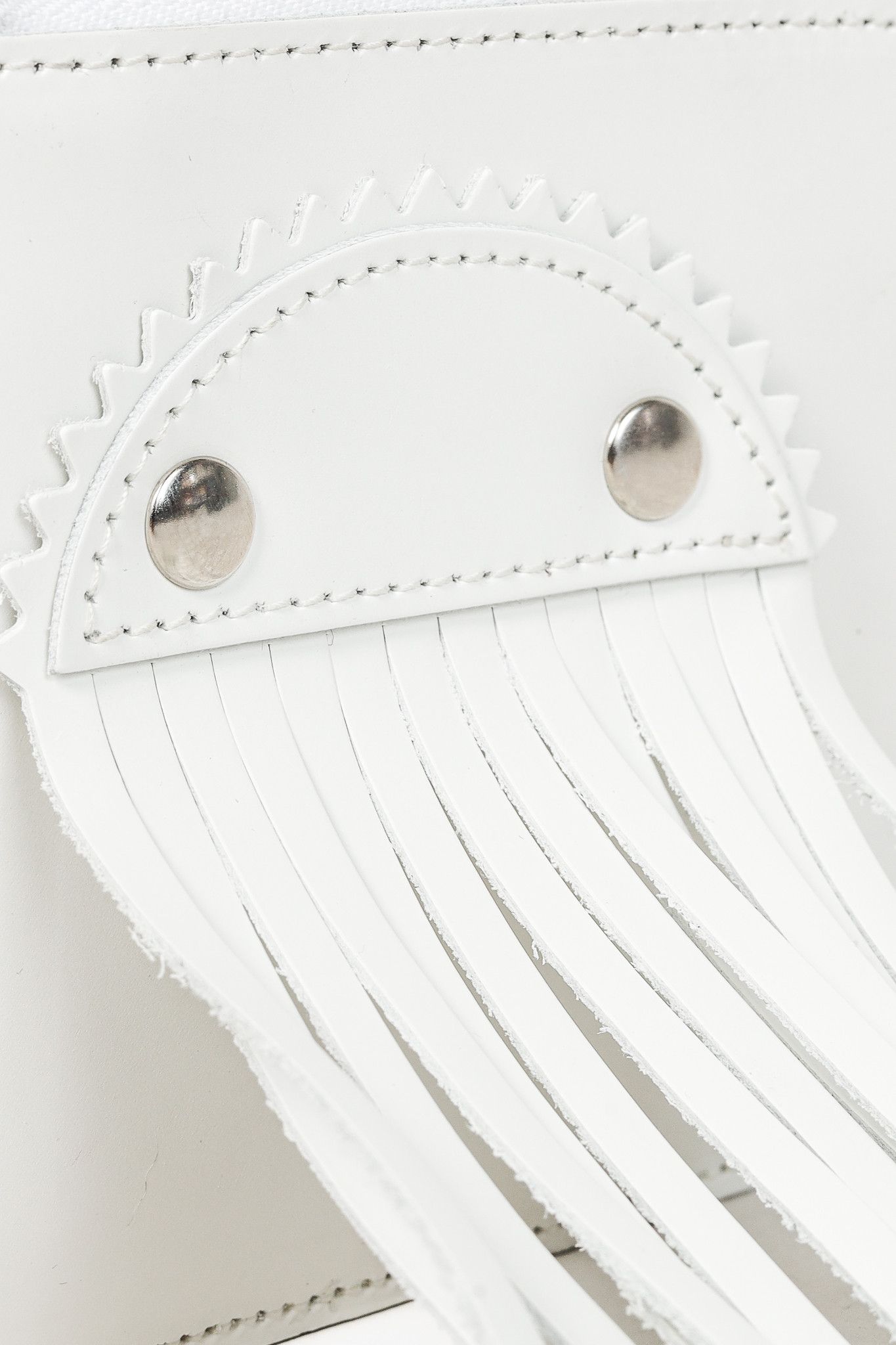 Comme des Garcons Comme des Garcons White Fringe Leather Wallet Size ONE SIZE - 4 Thumbnail