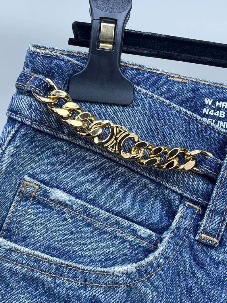 Celine Celine Chain Denim Jeans Size 28 Size US 28 / EU 44 - 3 Thumbnail