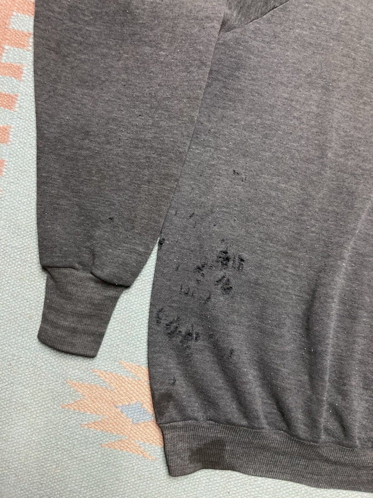 Vintage 80s sweatshirt faded black distressed grunge healthknit XXL Size US XXL / EU 58 / 5 - 2 Thumbnail