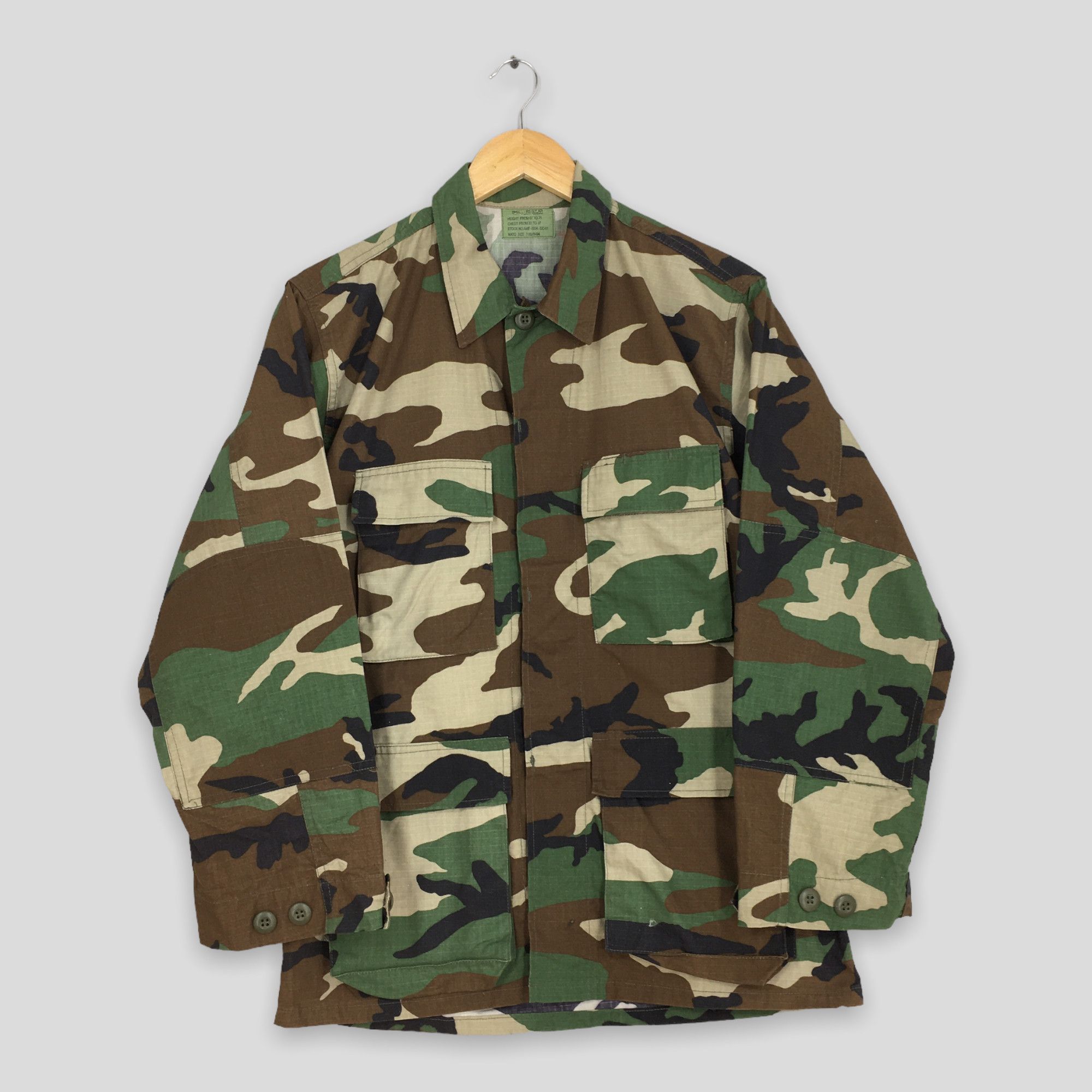 image of M 65 Field Jacket x Military Vintage M-65 Field Camouflage Green Jacket Small, Men's