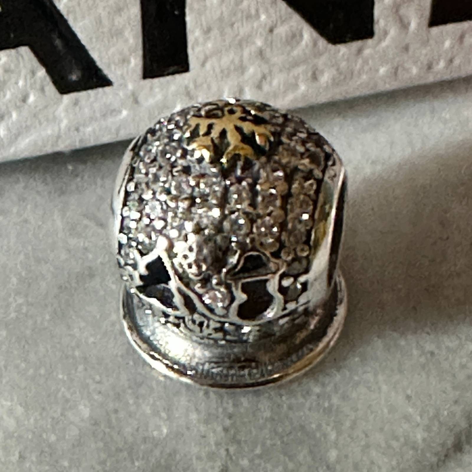 pandora Authentic Pandora 2015 Dazzling Snow Globe Good Friday Charm Size ONE SIZE - 3 Thumbnail