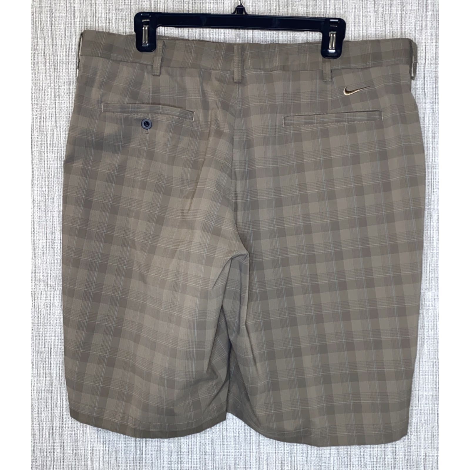 Nike Nike Golf Mens Golf Shorts, Brown, Polyester, 38, Regular Fit, Flat Front, Casual, Men Size US 38 / EU 54 - 4 Thumbnail