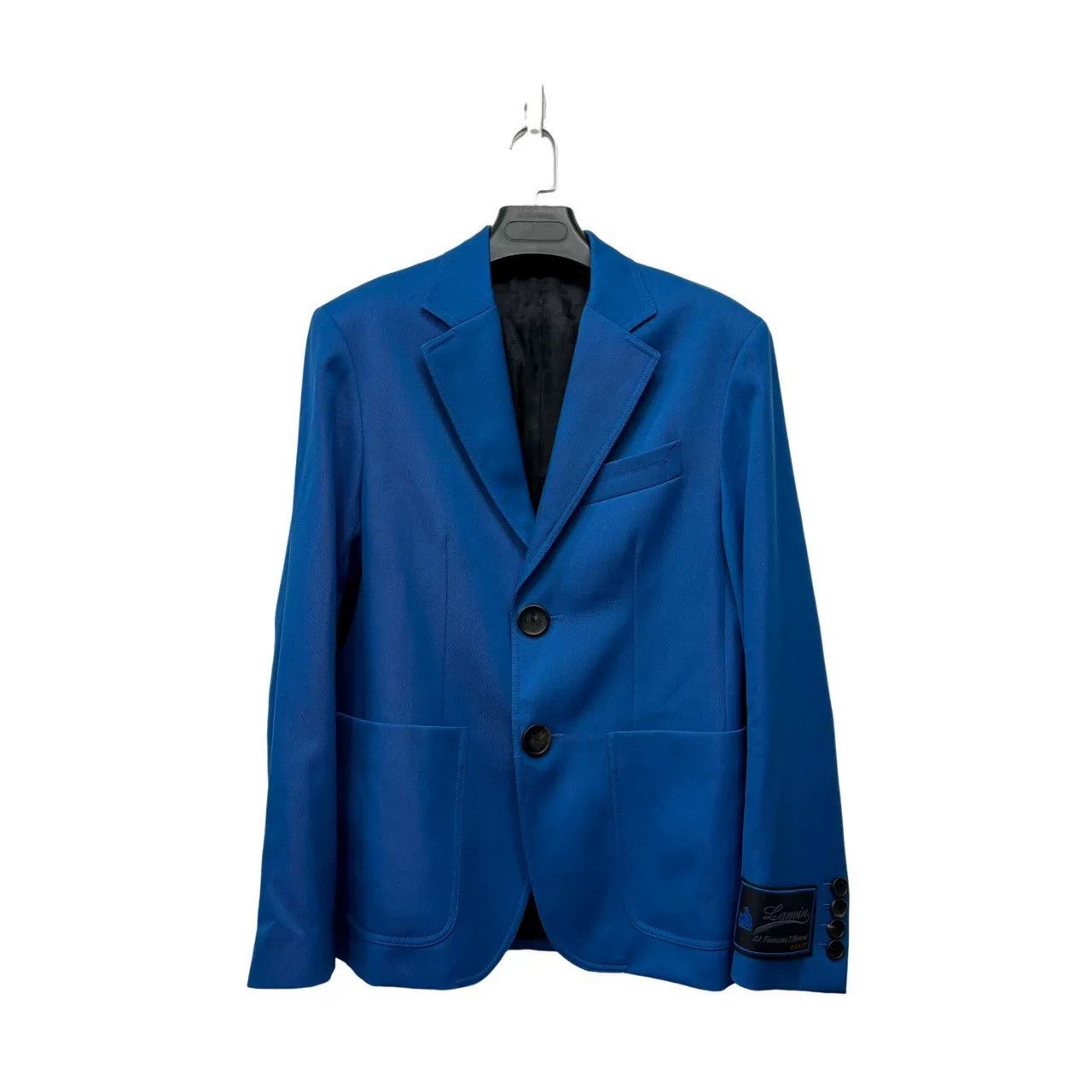 Lanvin Lanvin Blue Single-Breasted Logo Blazer Size US S / EU 44-46 / 1 - 1 Thumbnail