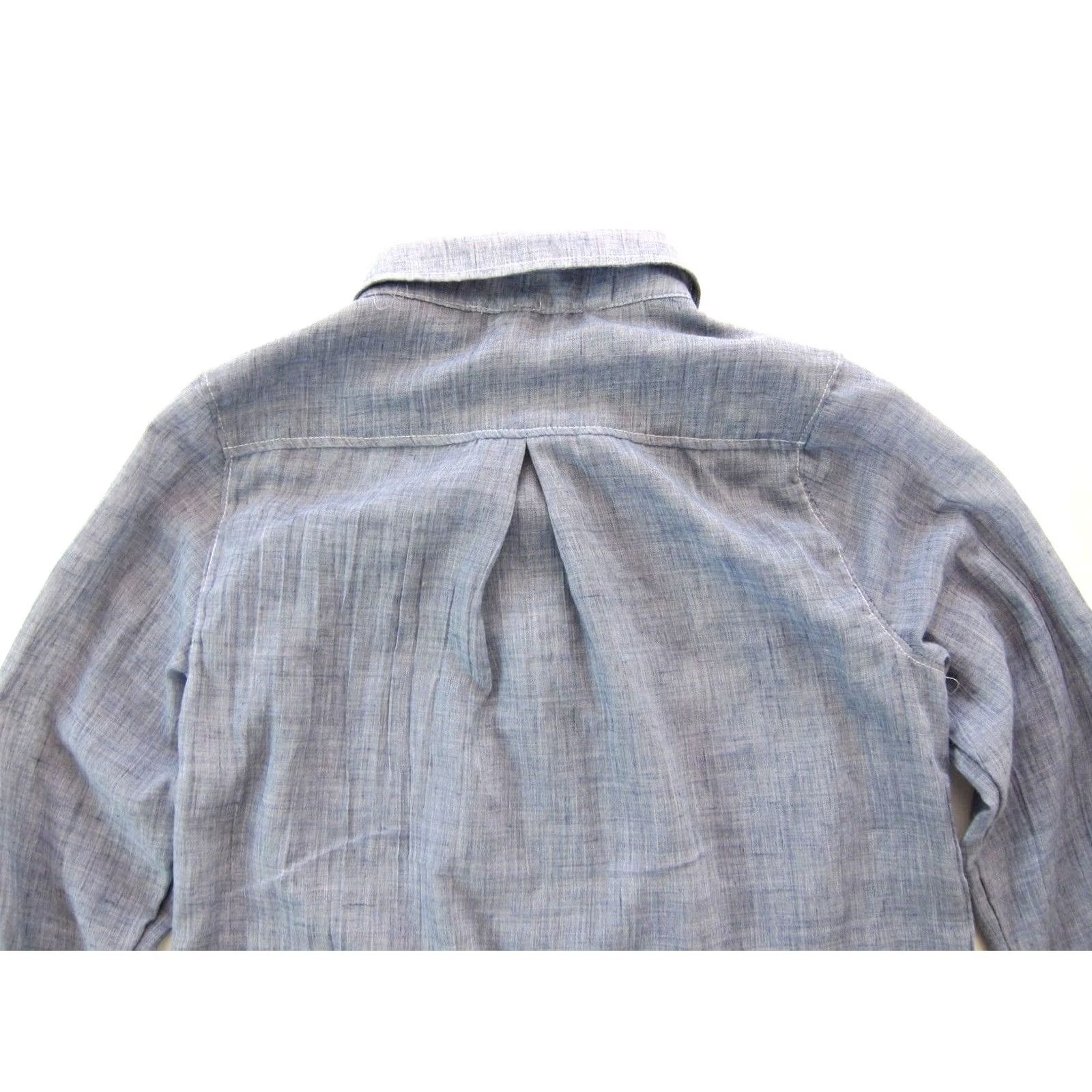 Vintage We The Free Cotton Blue Lightweight Button Down Collar Long Sleeve Blouse XS Womens Size XS / US 0-2 / IT 36-38 - 5 Thumbnail
