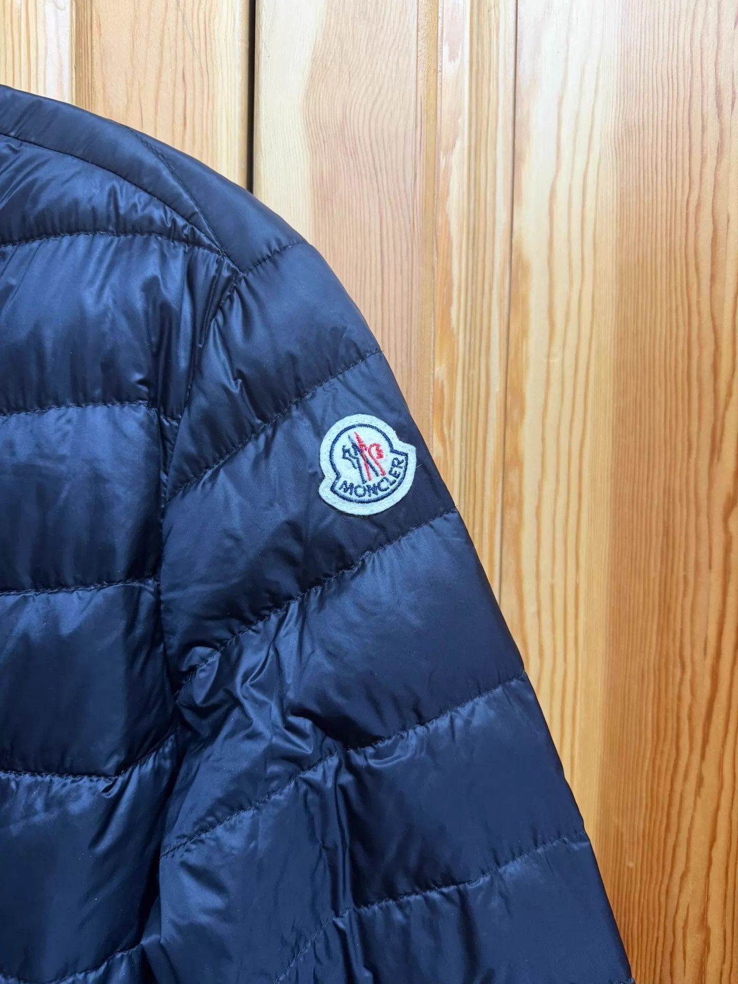 Moncler Moncler Lans Black Thin Down Jacket Size 3 Size US L / EU 52-54 / 3 - 2 Thumbnail