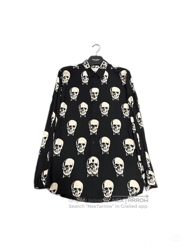 Saint Laurent Paris Saint Laurent Paris Skull Shirt i Size S / US 4 / IT 40 - 1 Thumbnail