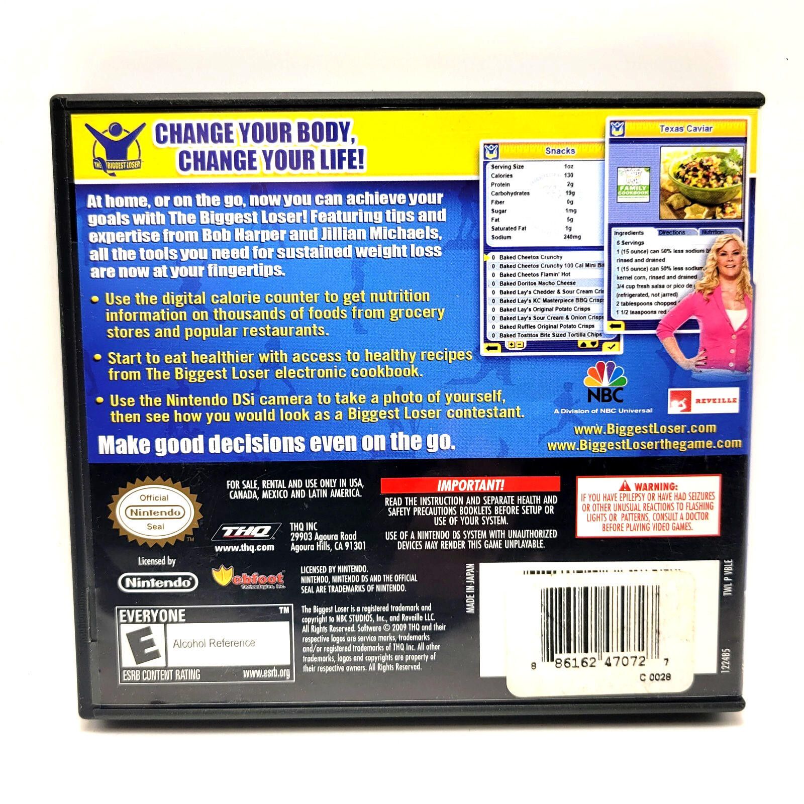 Nintendo The Biggest Loser (NDS Nintendo DS) - CIB Complete Size ONE SIZE - 2 Thumbnail
