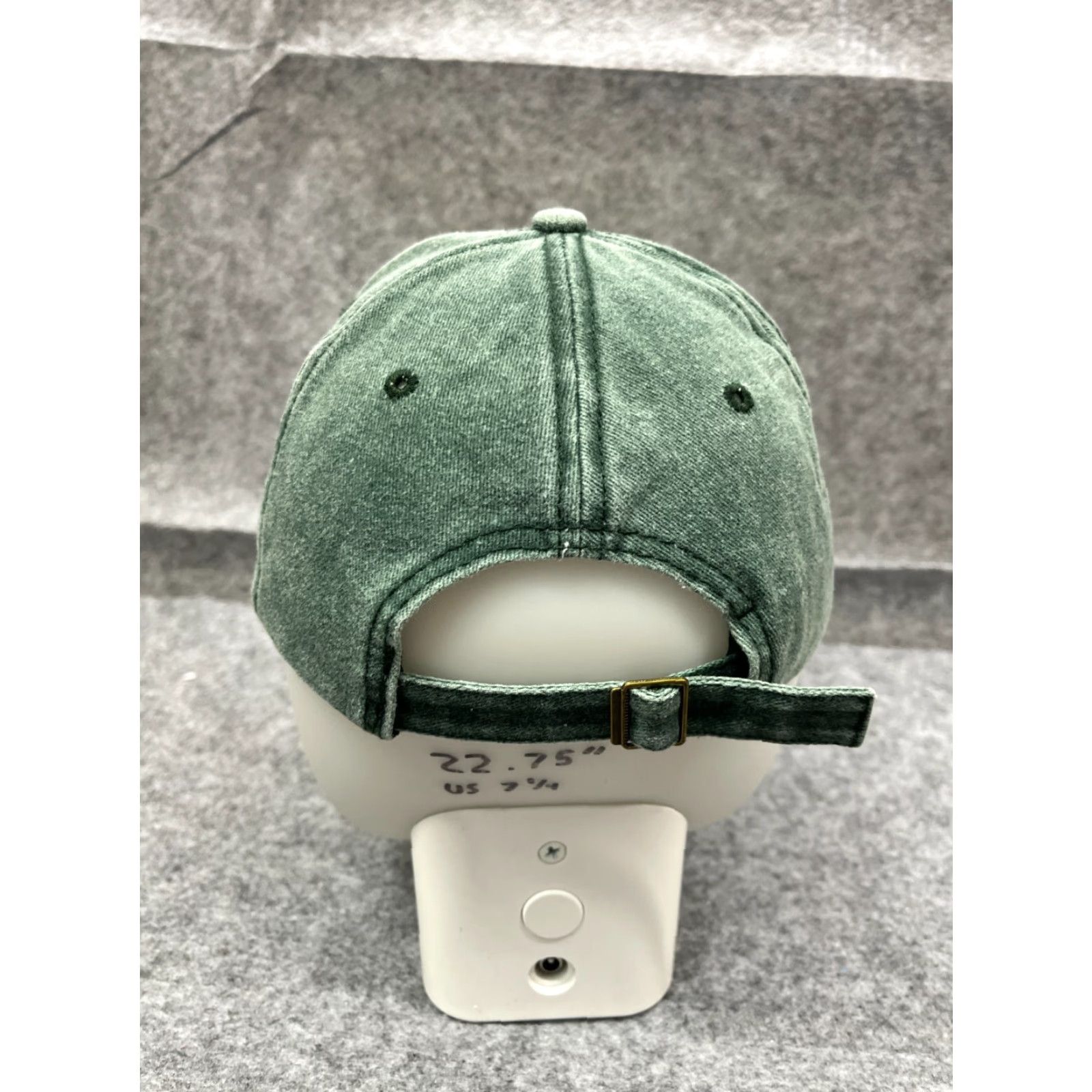 Vintage Clover Hat Adult Small Green Cotton Denim Look Strap Back Beach Twill Size ONE SIZE - 6 Thumbnail
