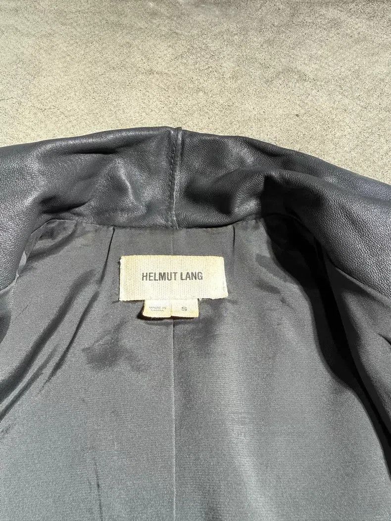 Helmut Lang Helmut Lang Black Leather Jacket Classic Soft and Textured Size US S / EU 44-46 / 1 - 4 Thumbnail
