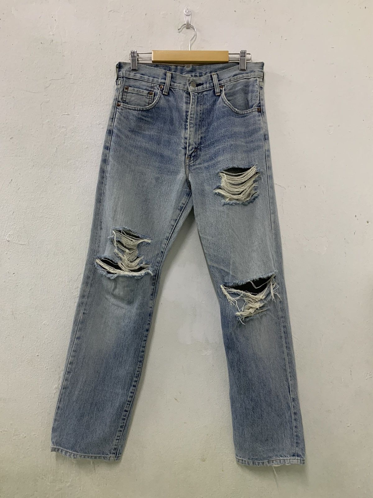 Levi's × Self Edge × Vintage Vintage Levis Big E 502 Made In Japan Distressed Denim Size US 28 / EU 44 - 1 Thumbnail