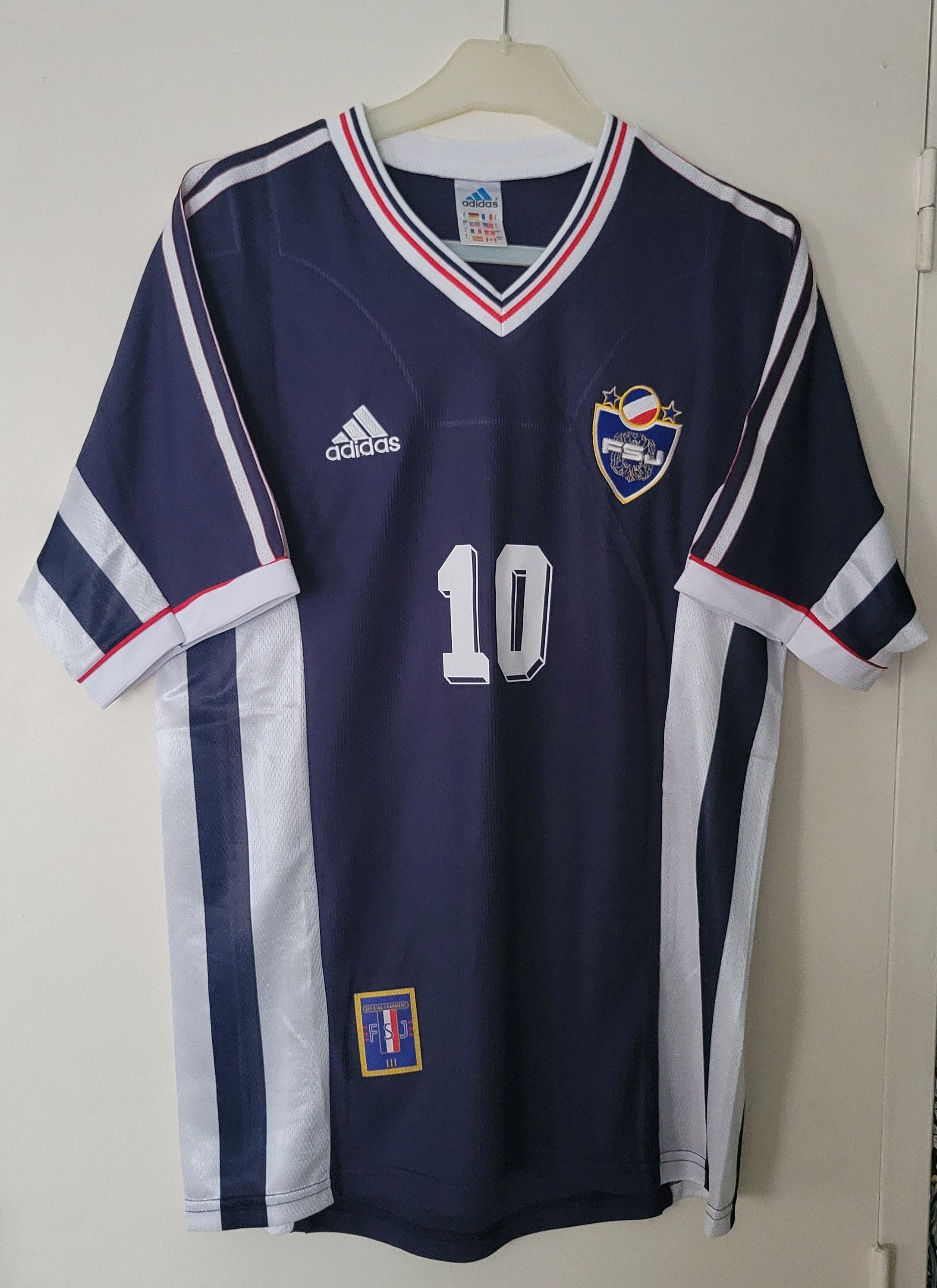 Other Yugoslavia 1998 Stojković 10 Vintage Retro Football Jersey Size US L / EU 52-54 / 3 - 2 Thumbnail
