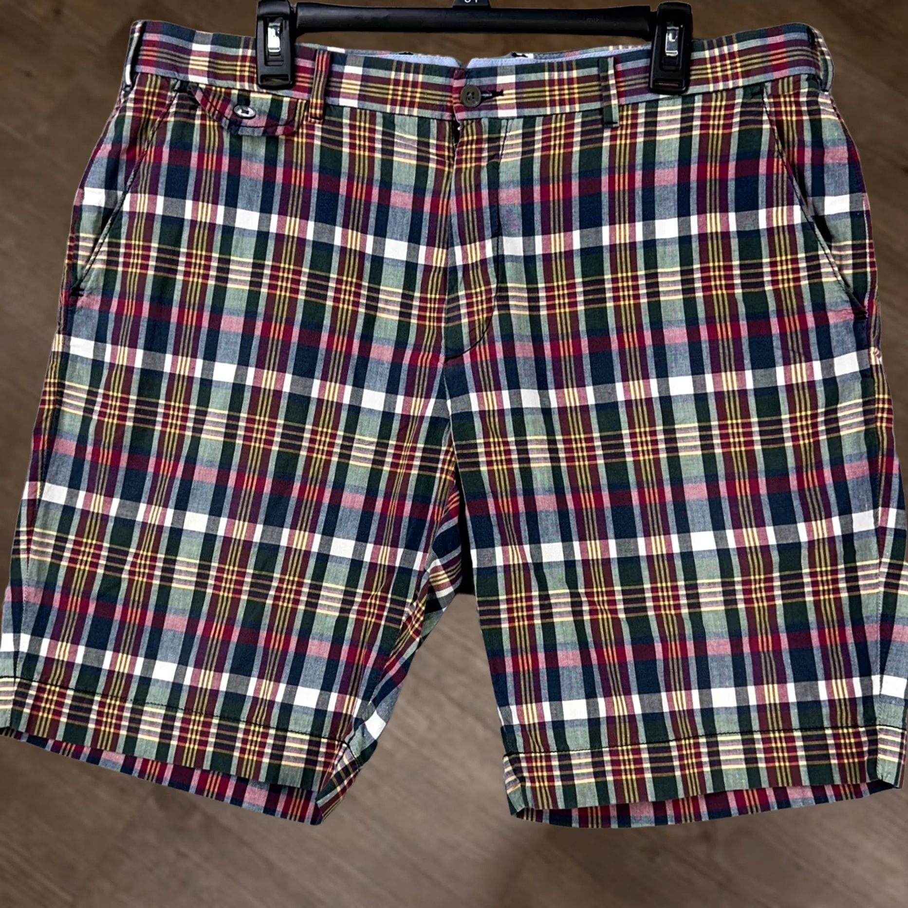 Polo Ralph Lauren Polo Ralph Lauren Mens Khakis Shorts 38 Multi India Madras Plaid 100% Cotton Short Casual Pockets Logo Outdoor Regular Mens Size US M / EU 48-50 / 2 - 1 Thumbnail