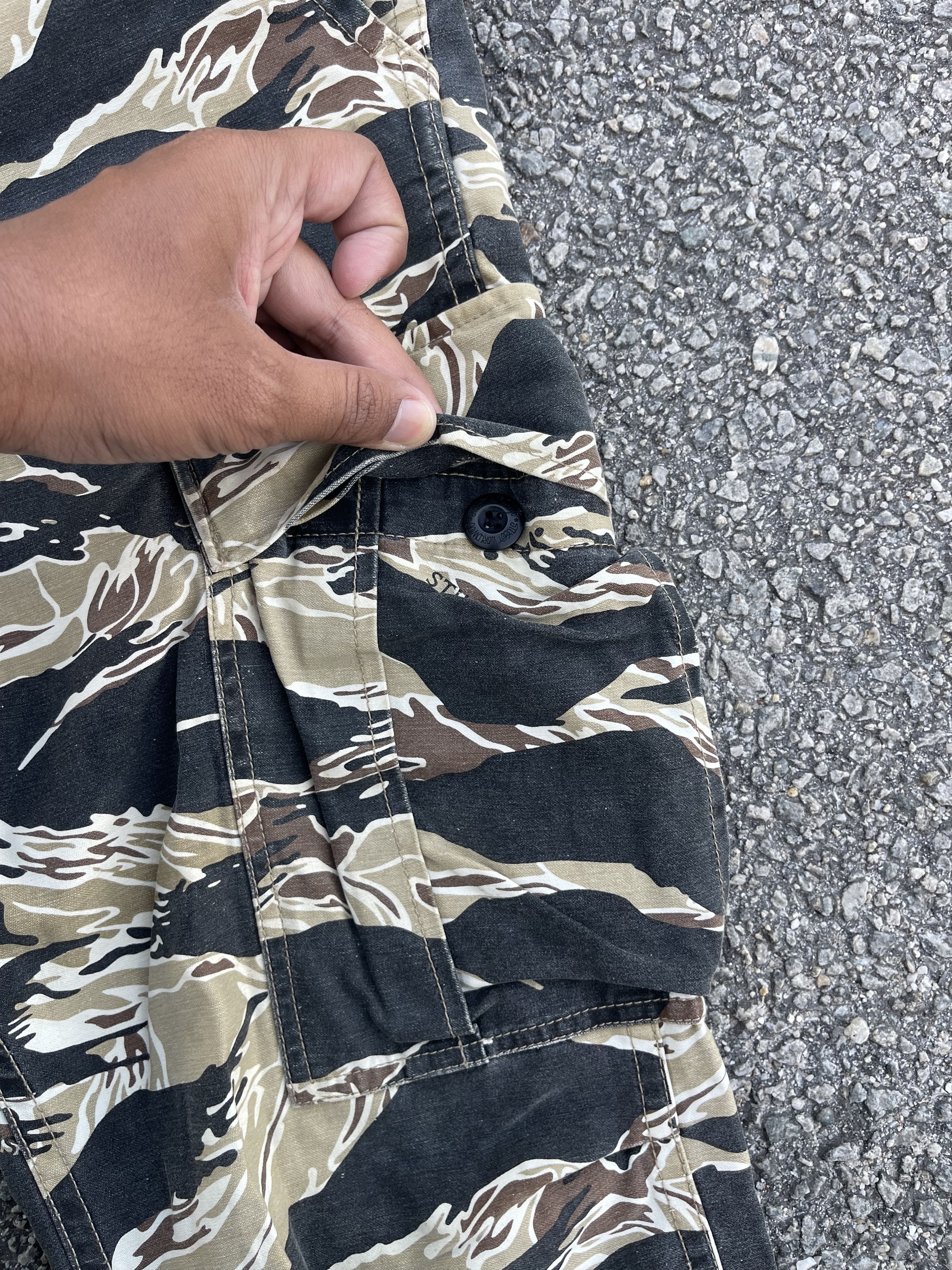 Stussy Stussy Tiger Stripe Camo Cargo Kendrick Lamar Size US 33 - 6 Thumbnail