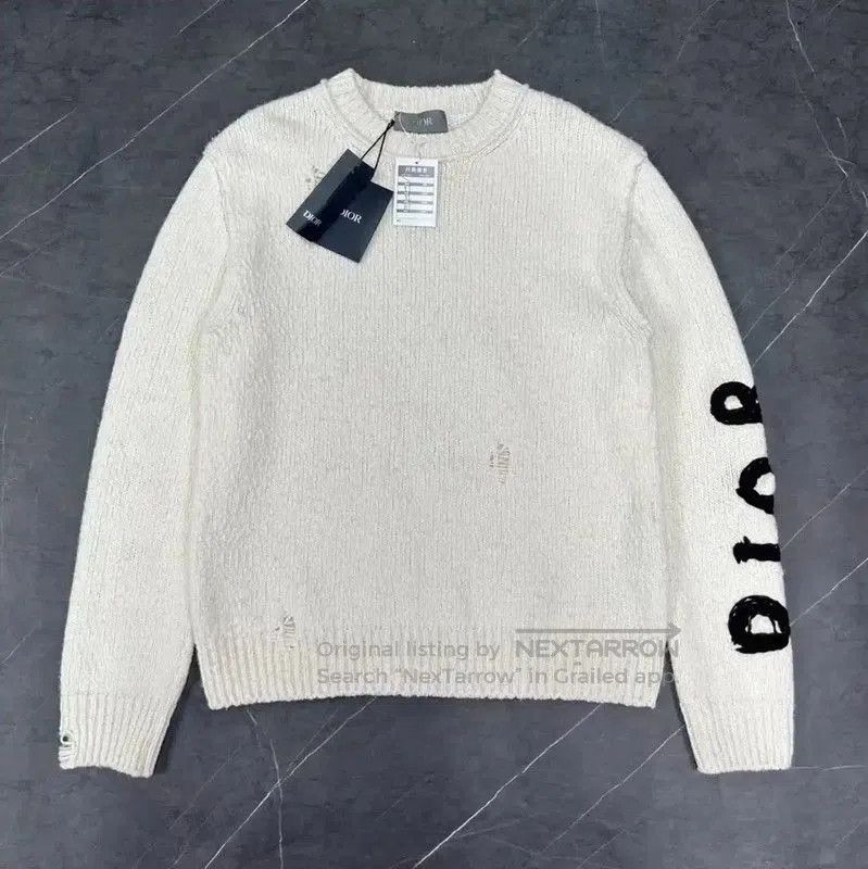 Other Dior Men's Cream Pullover Sweater . Size US S / EU 44-46 / 1 - 1 Thumbnail