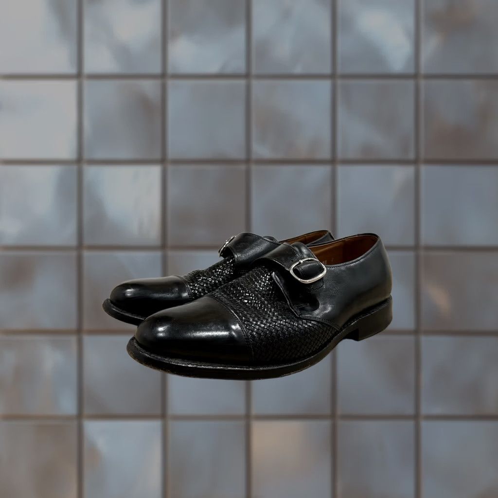 Allen Edmonds VINTAGE Allen Edmonds TULANE Monkstrap Dress Shoes Men 8.5D Black Leather Monk Strap 8.5D Mens Black Shoes Size US 9 / EU 42 - 1 Thumbnail