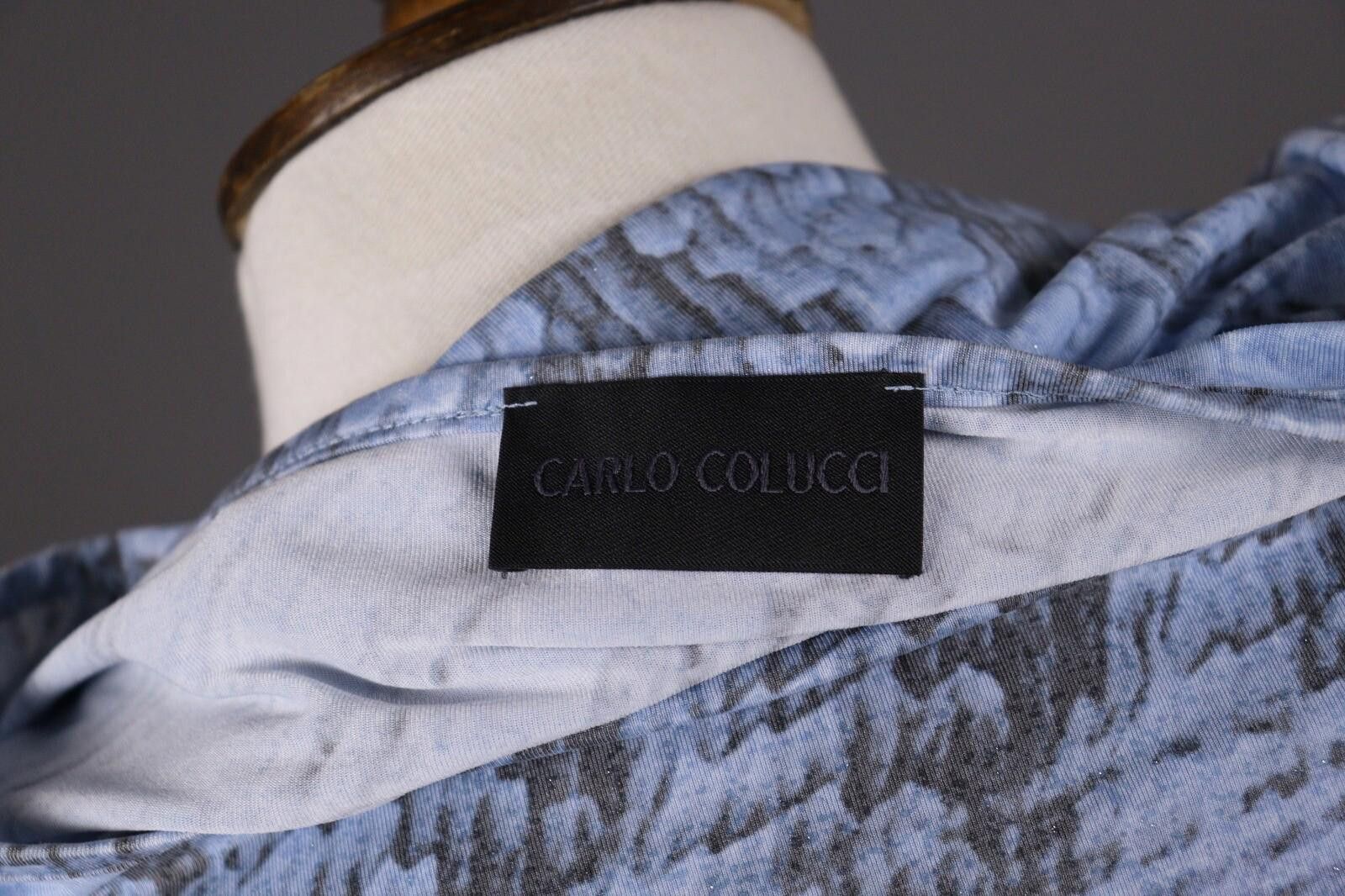 Carlo Colucci Carlo Colucci Blue Abstract Short Sleeve Top Shirt Size 42 Size M / US 6-8 / IT 42-44 - 8 Thumbnail